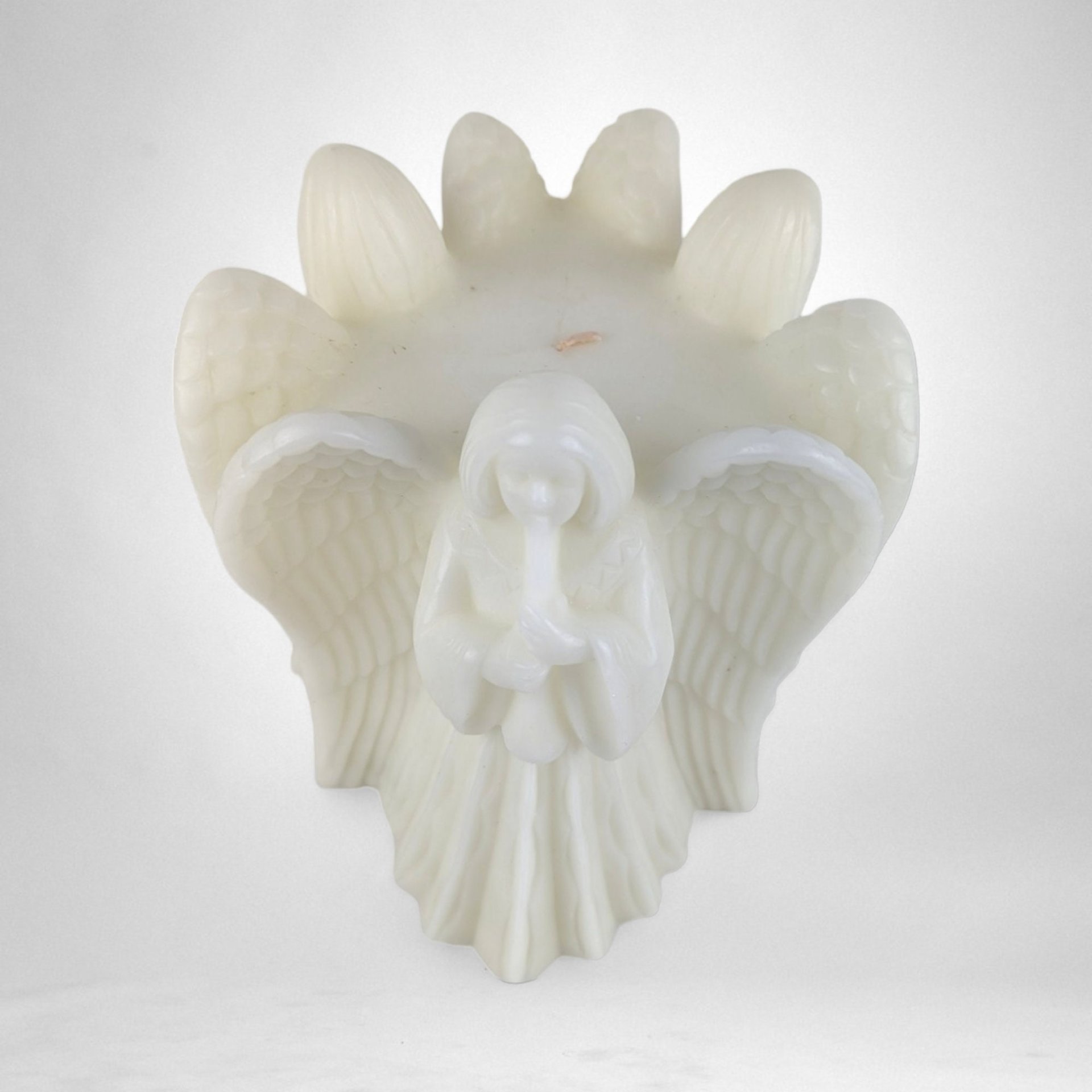 Exquisite Vintage Emperor Art Large Angel Candle - Timeless Elegance and Serenity