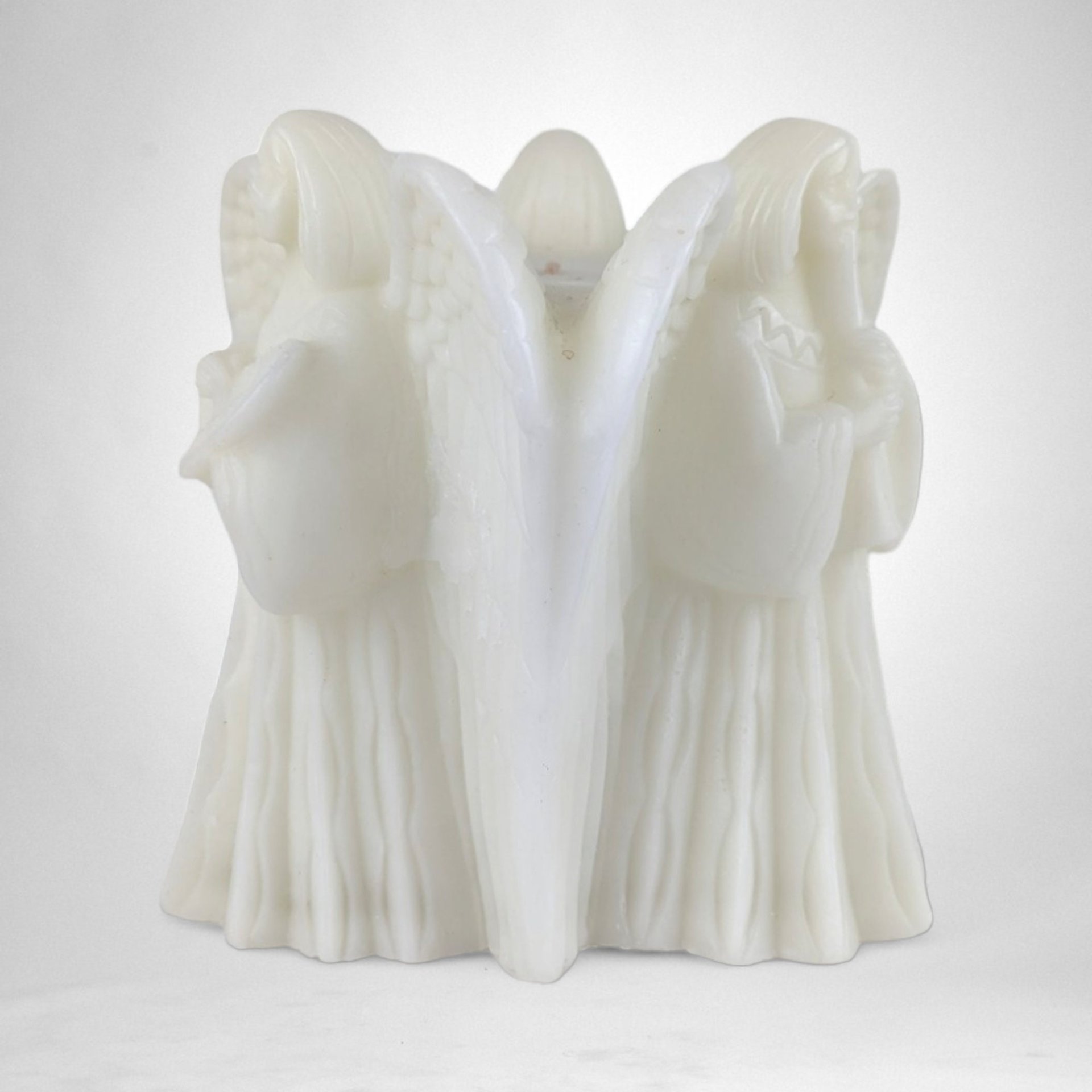 Exquisite Vintage Emperor Art Large Angel Candle - Timeless Elegance and Serenity