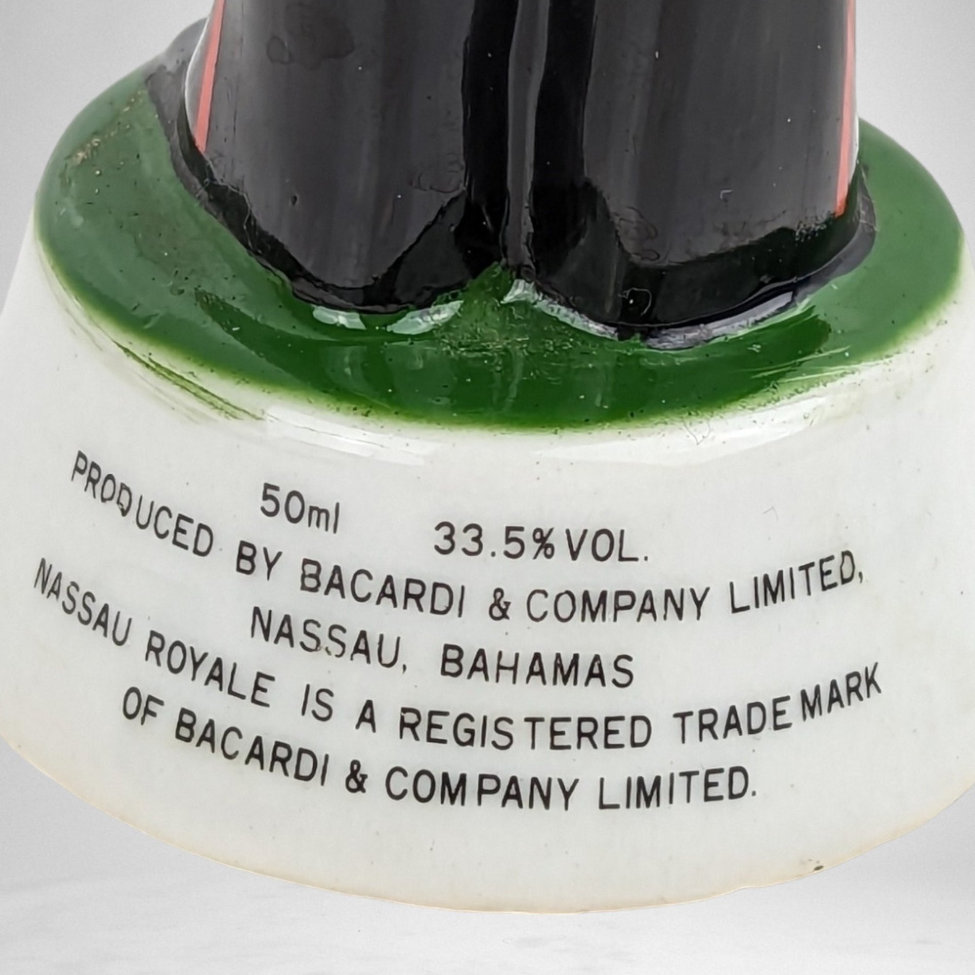 Vintage Bacardi Nassau Royale Empty Policeman Liquor Bottle - Collectible Decanter