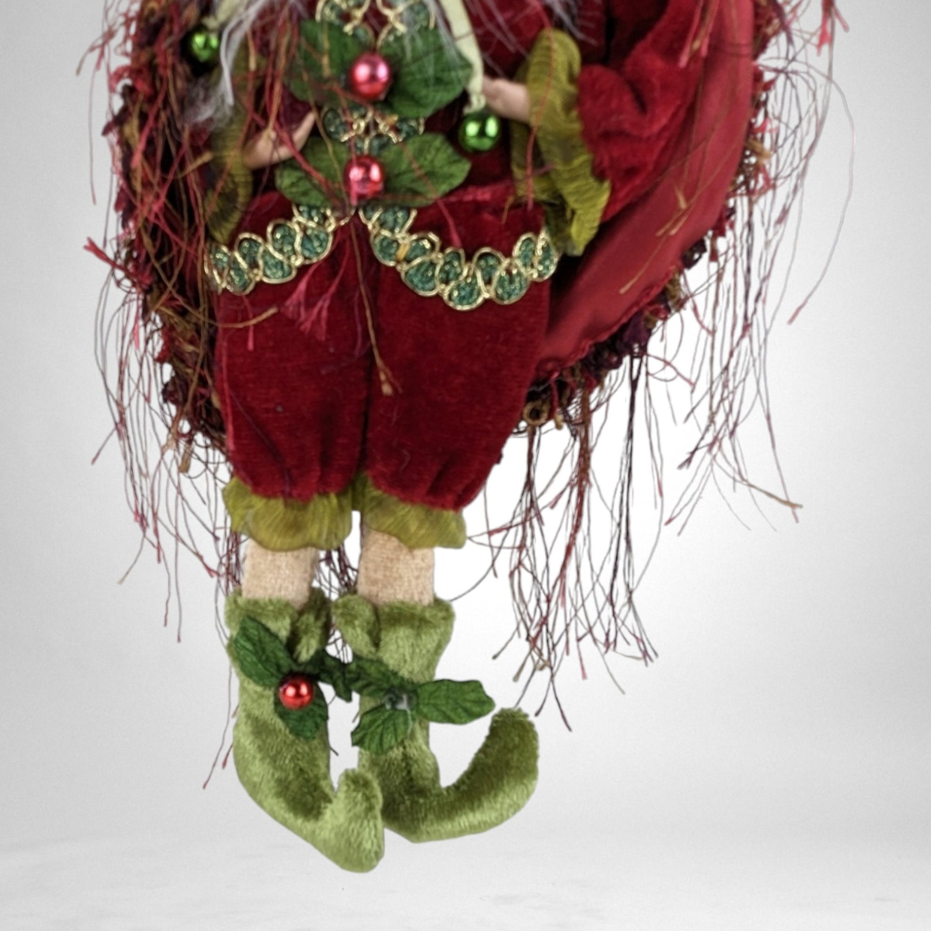 Charming Vintage Fairy Santa Ornament: Timeless Holiday Elegance