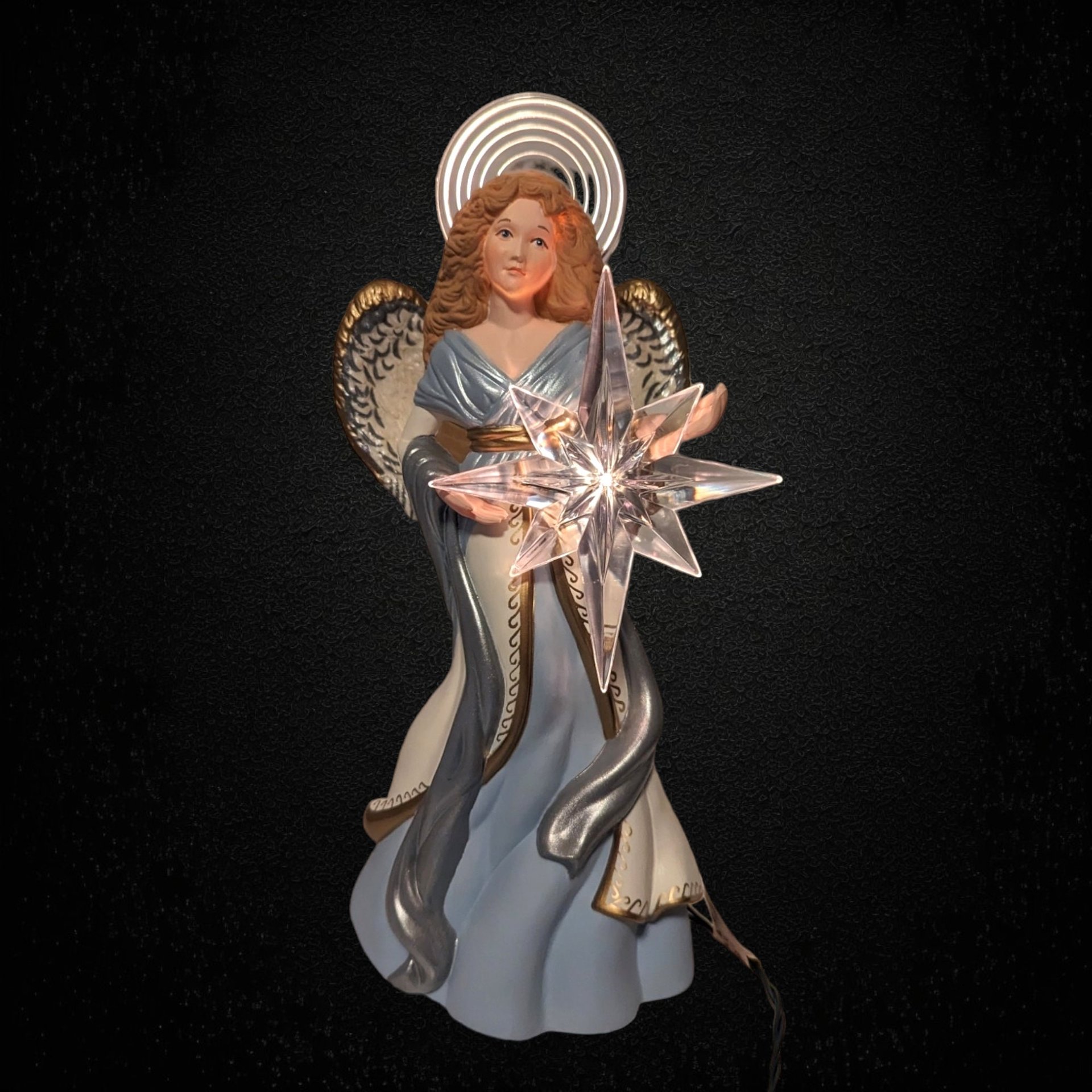 1991 Hallmark Keepsake Angel of Light Tree Topper - Vintage Holiday Elegance