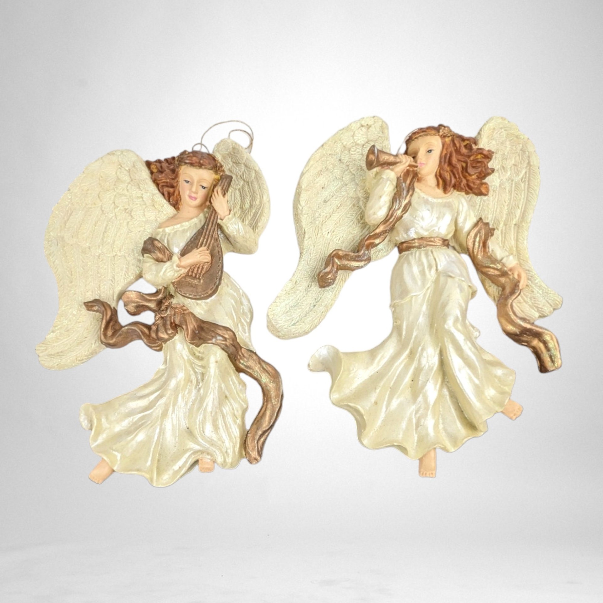 Vintage Styrofoam Angel Wall Hangings - Heavenly Home Decor Duo