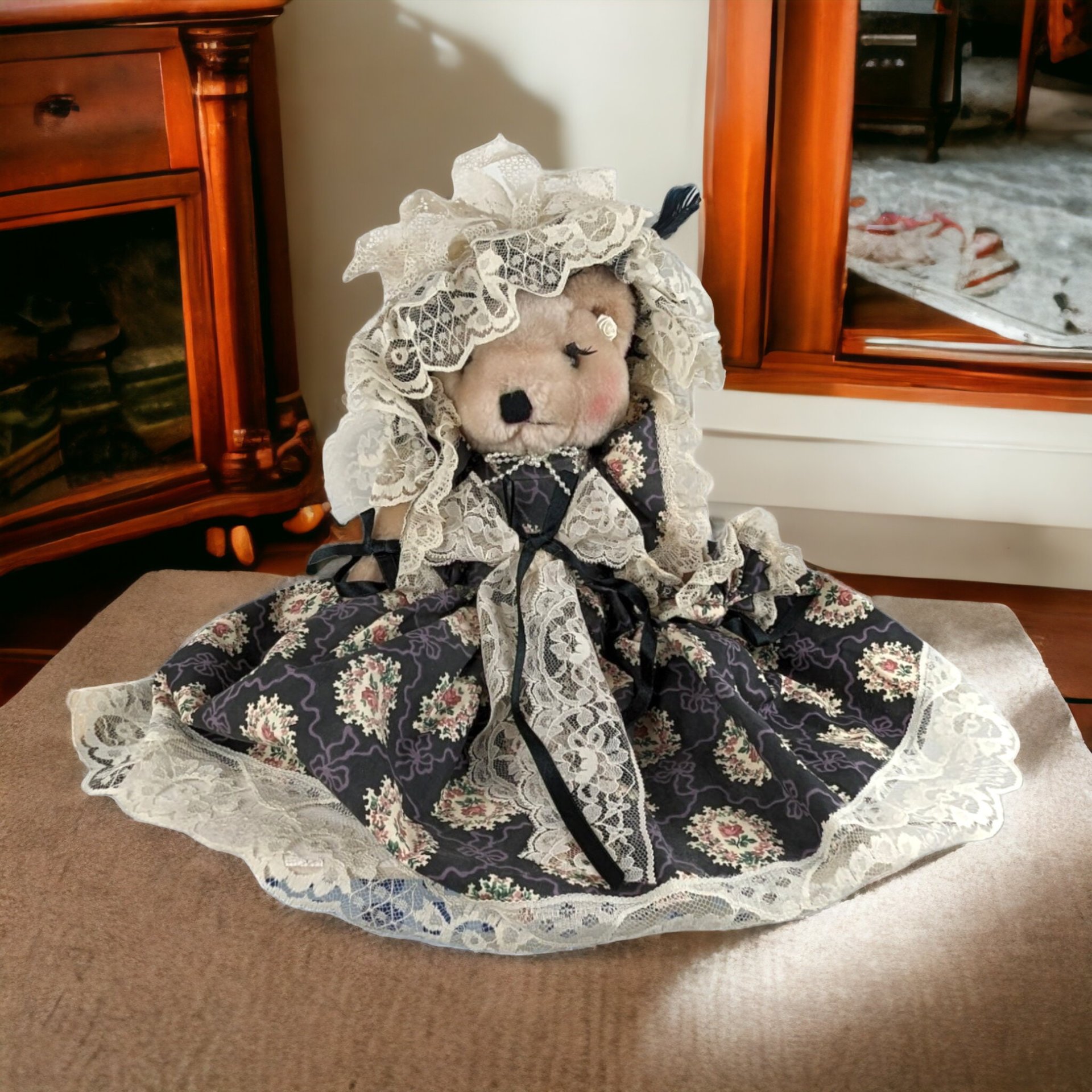 1993 Beary Special Creations Sharon Elise Handcrafted Bear, Vintage Teddy Bear, Collectible Bear,  Poseable Bear, Plush Toy