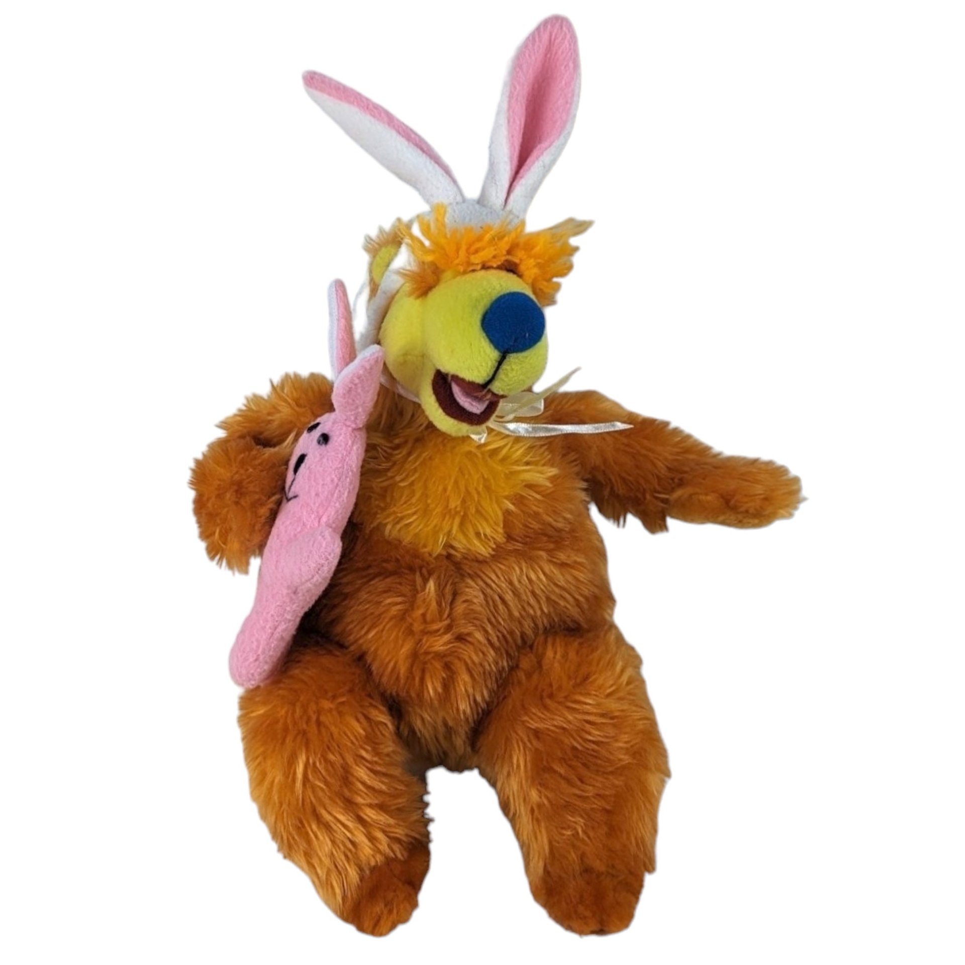 Vintage Nanco Bear in the Big Blue House Plush Doll with Rabbit Ears: Classic Stuffed Toy