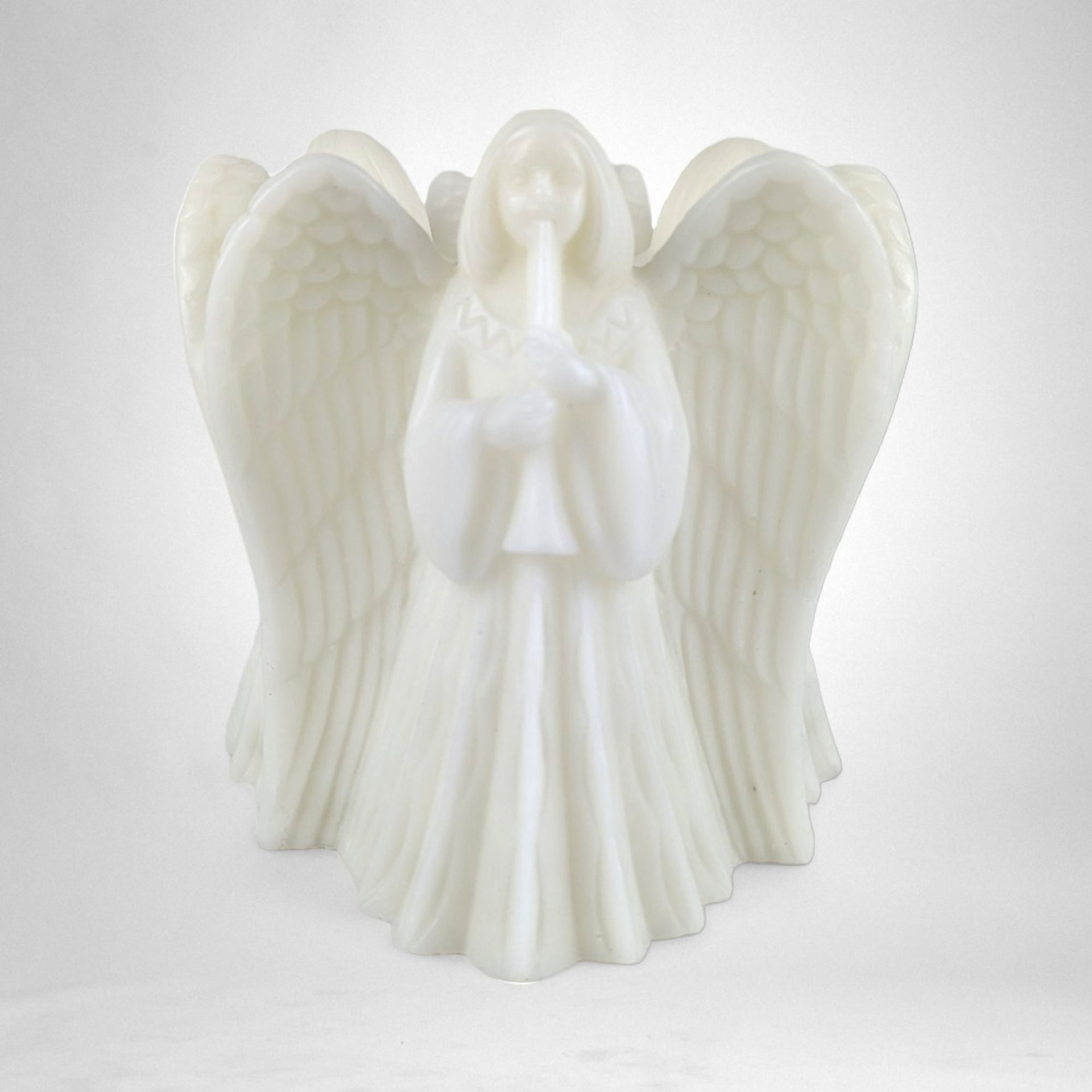 Exquisite Vintage Emperor Art Large Angel Candle - Timeless Elegance and Serenity