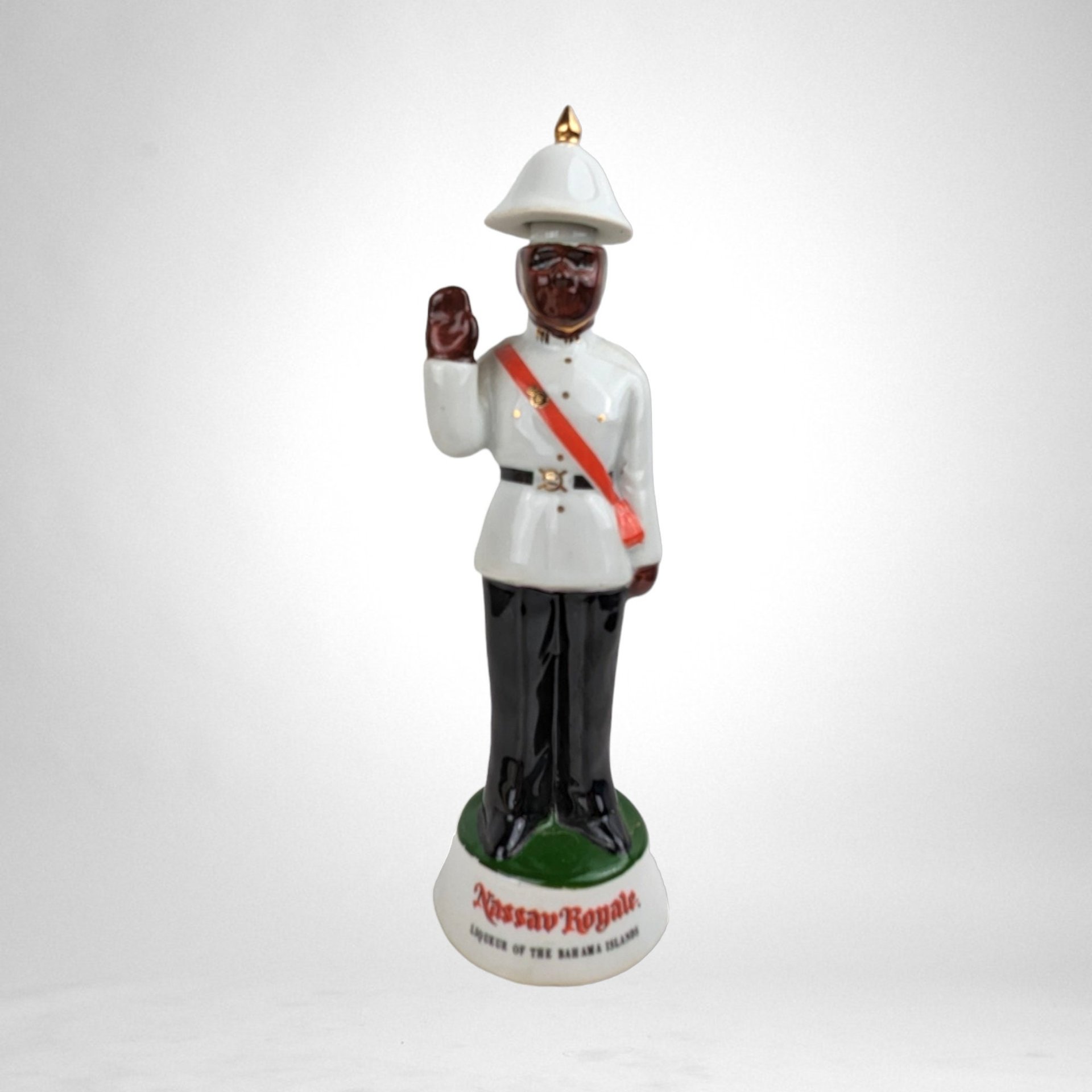 Vintage Bacardi Nassau Royale Empty Policeman Liquor Bottle - Collectible Decanter