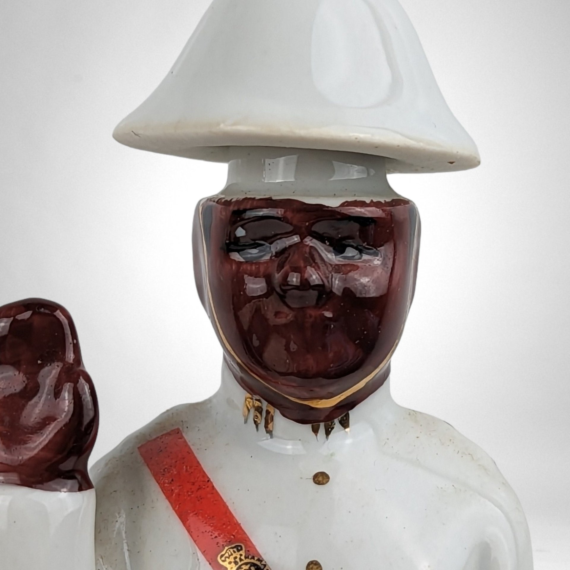 Vintage Bacardi Nassau Royale Empty Policeman Liquor Bottle - Collectible Decanter