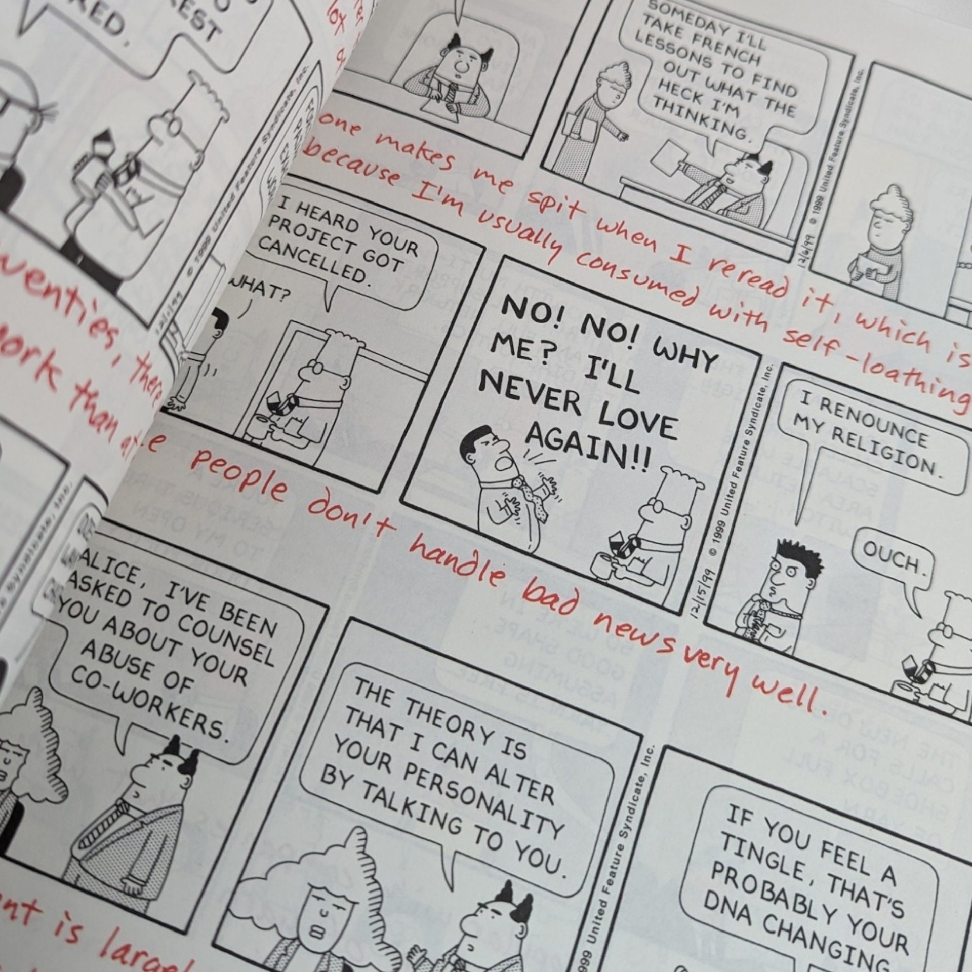 2 Dilbert Comic Books by Scott Adams - Hilarious Office Humor Duo