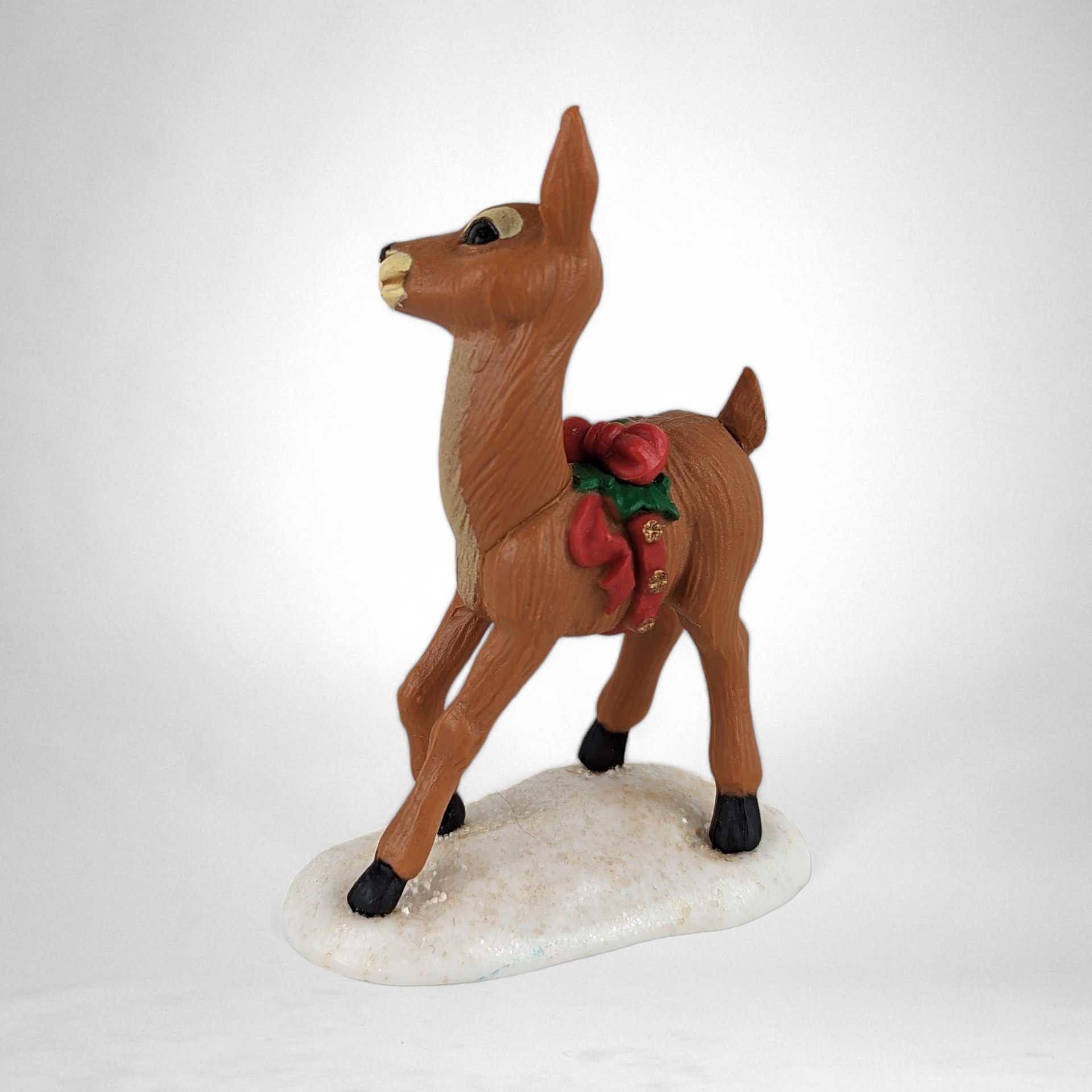 1980s Hallmark Reindeer Figurine: A Retro Holiday Treasure