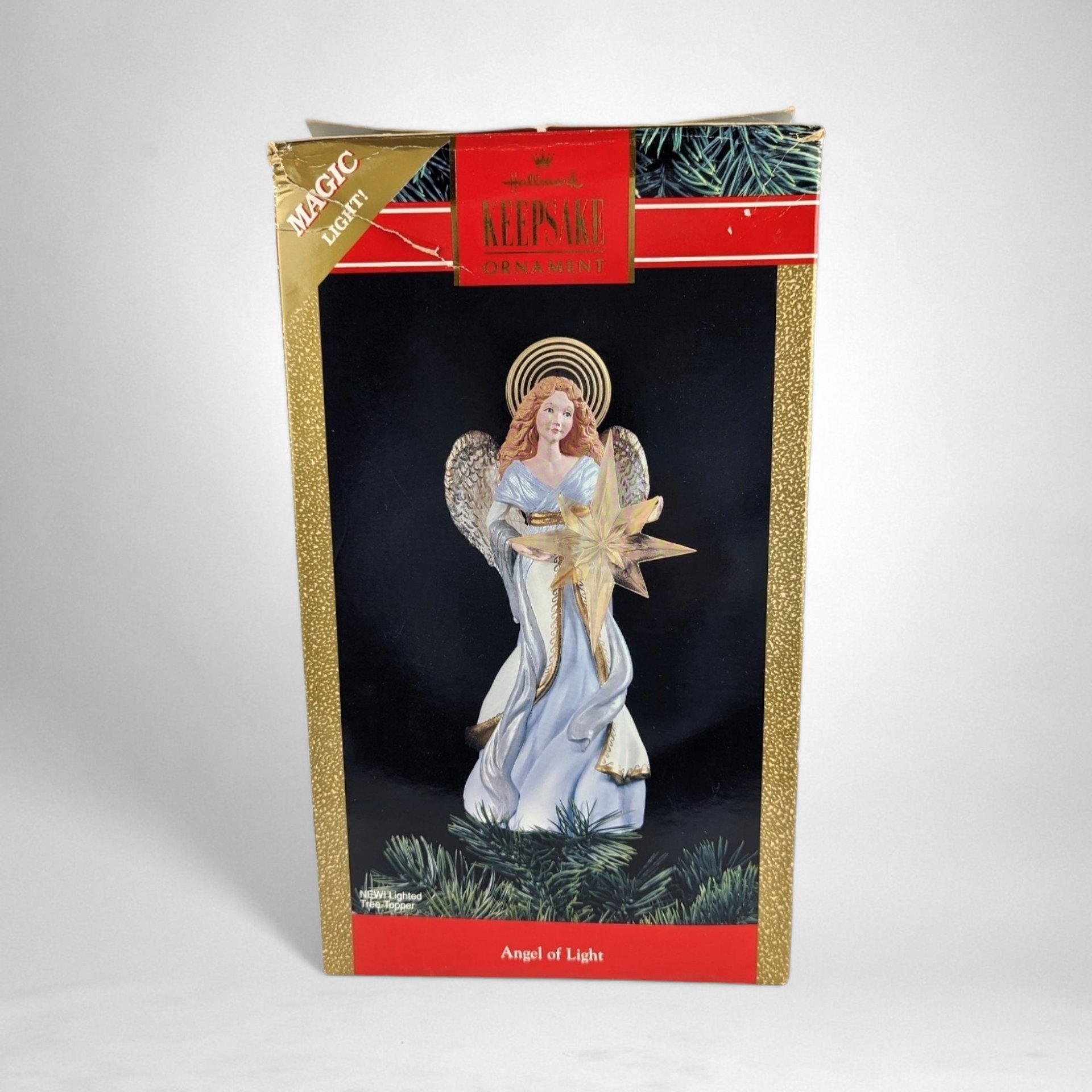 1991 Hallmark Keepsake Angel of Light Tree Topper - Vintage Holiday Elegance