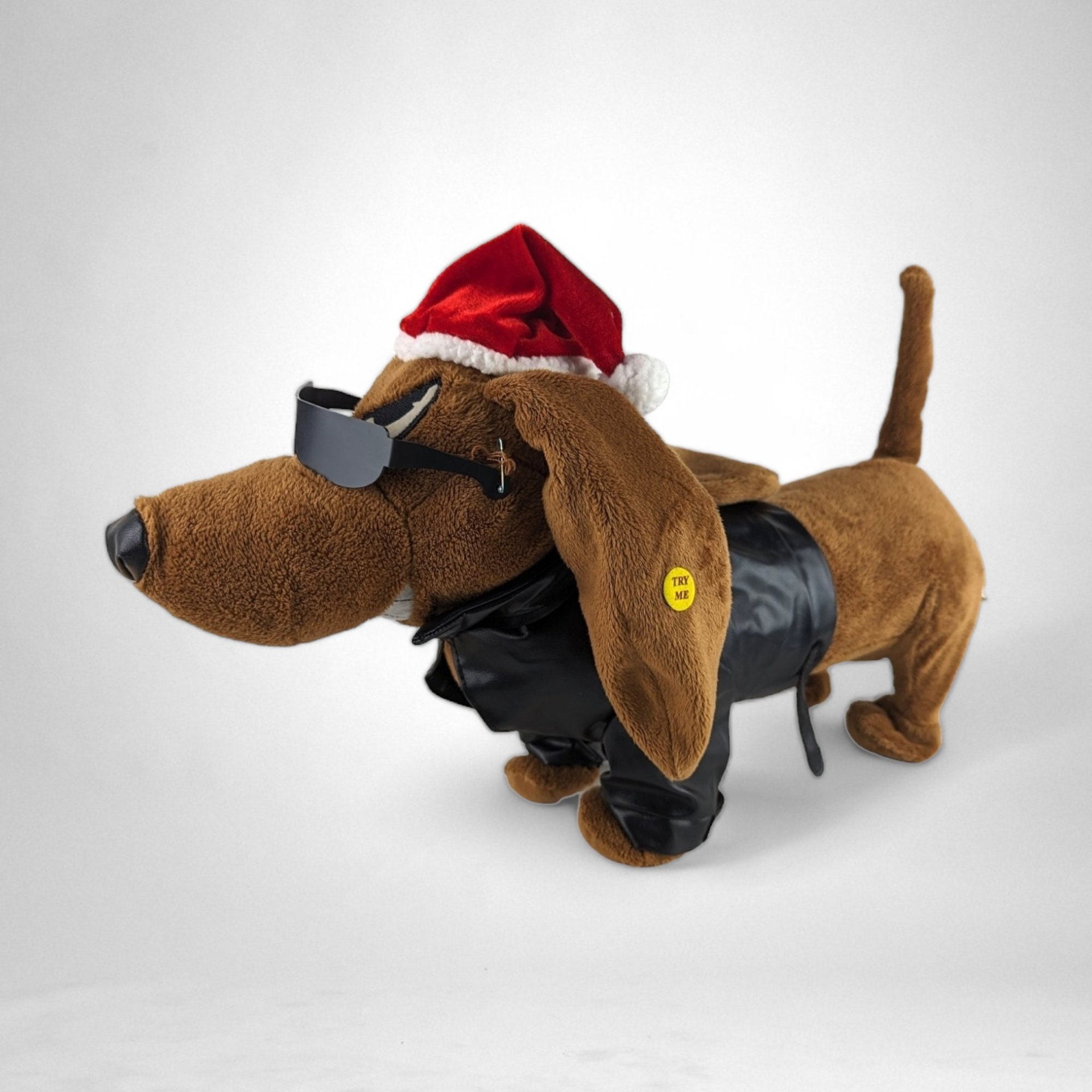 Vintage Dachshund Animated 'Low Rider' Christmas Dog: Quirky Holiday Charm