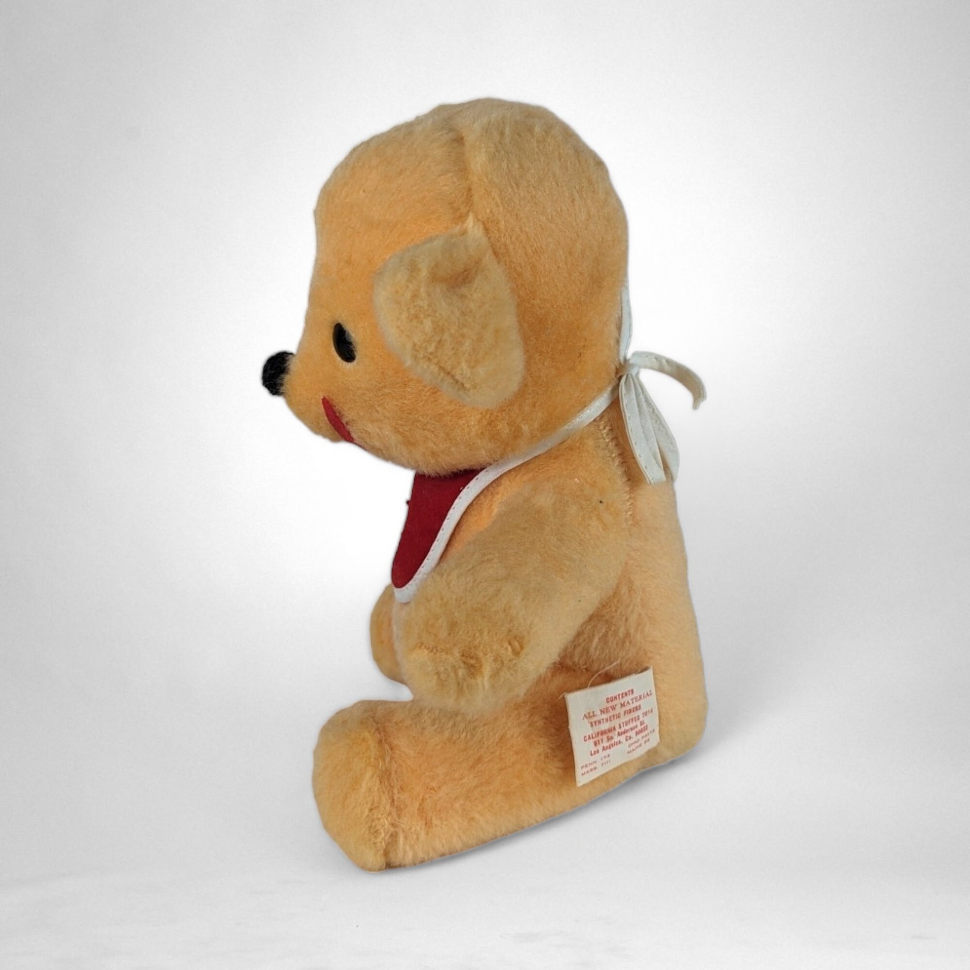 Vintage 1960s Walt Disney Winnie the Pooh Plush Toy, 8.5" Tall, Classic Pooh Bear, Collectible Disney Plush