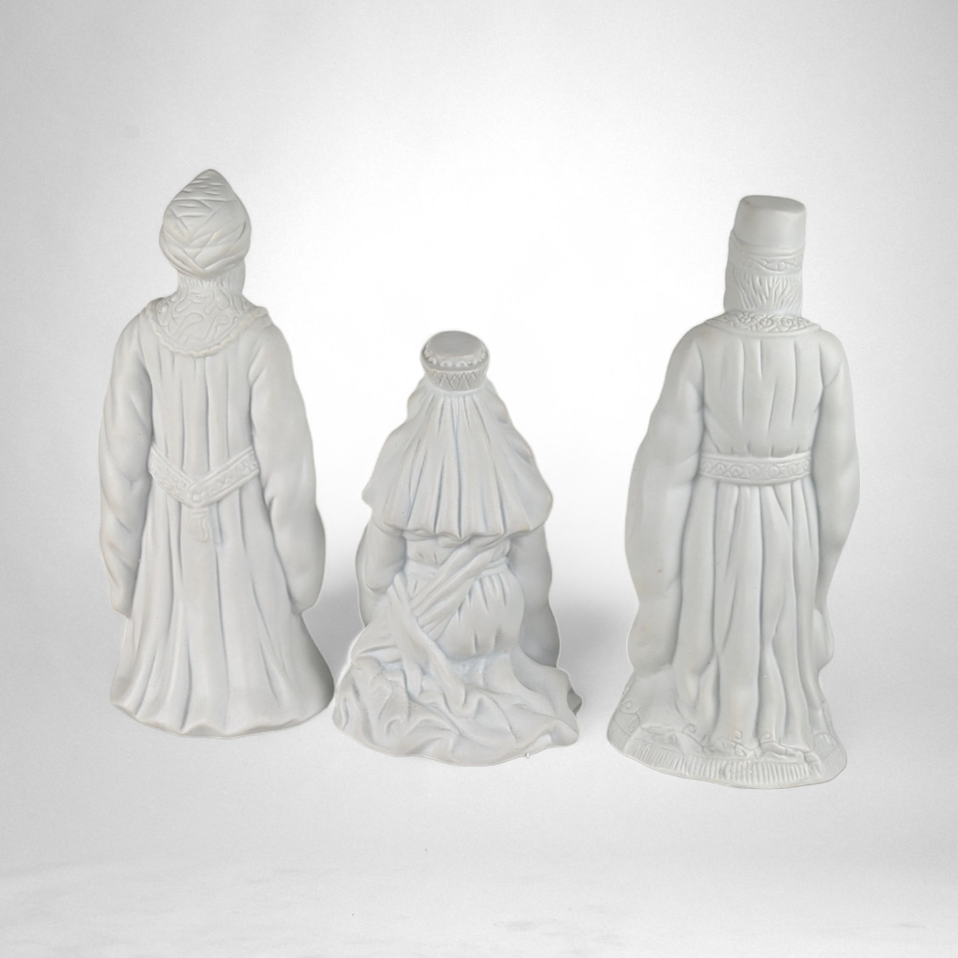 1995 House of Lloyd Three Kings Figurines, Christmas Around the World Collection, Porcelain Wise Men, Holiday Decor