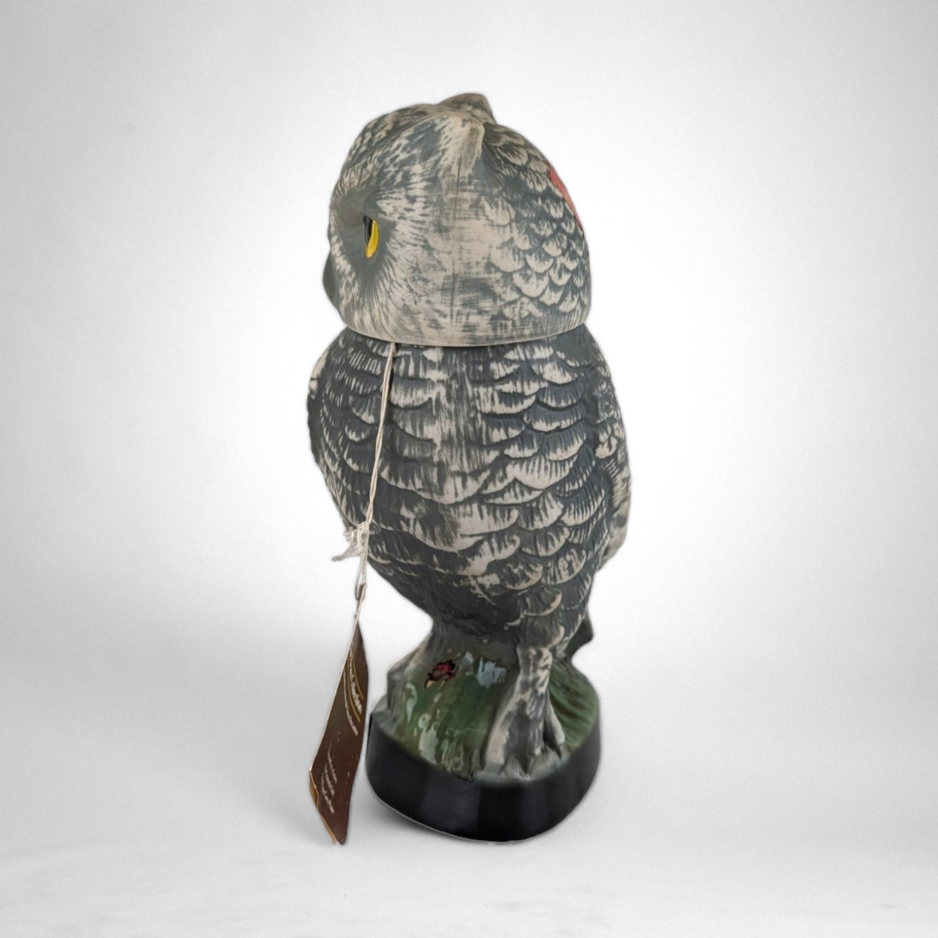 1979 Jim Beam Screech Owl Empty Decanter - Vintage Collectible for Whiskey Enthusiasts and Decor Connoisseurs