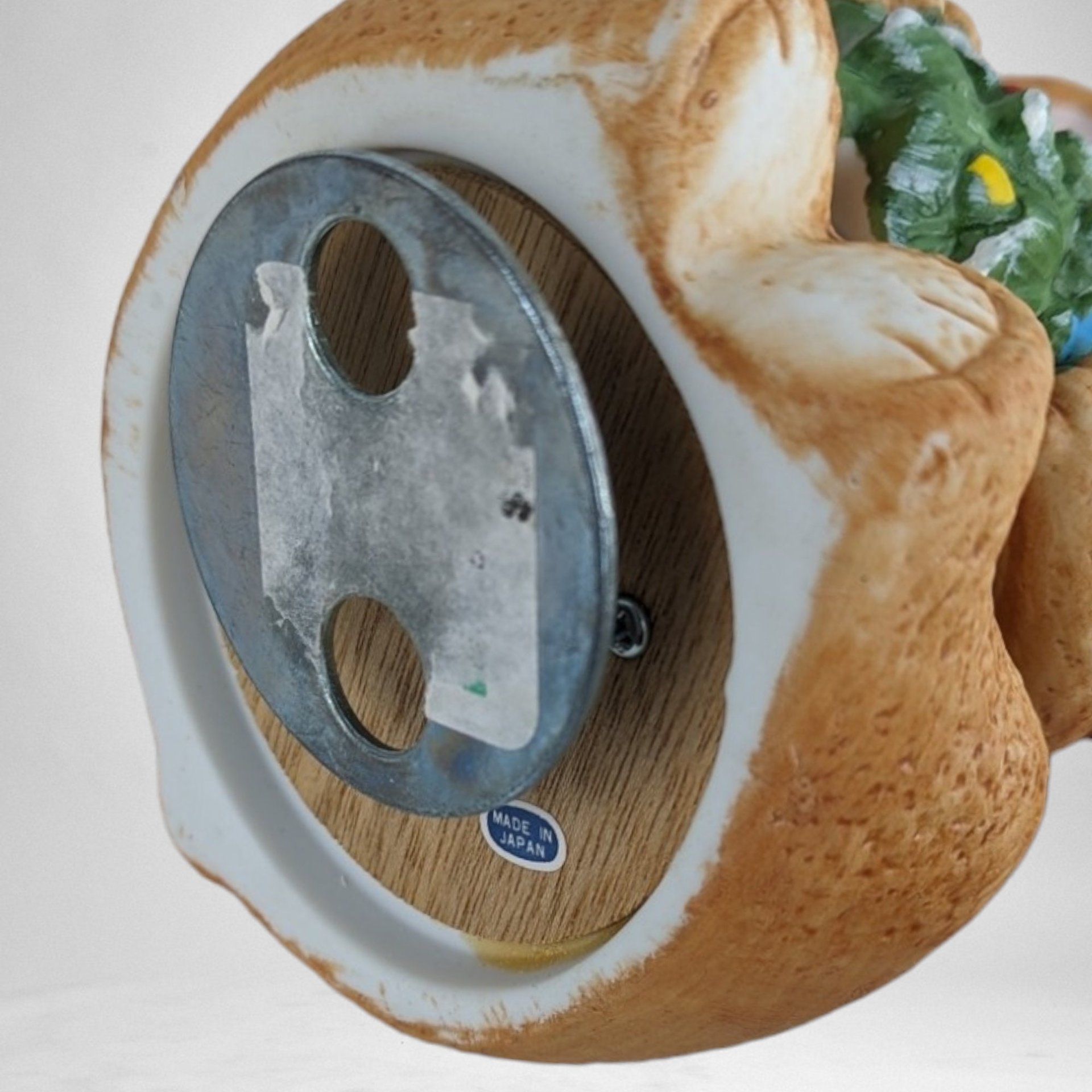 Whimsical Vintage Ceramic Rotating Bear Music Box - Nostalgic Melodies