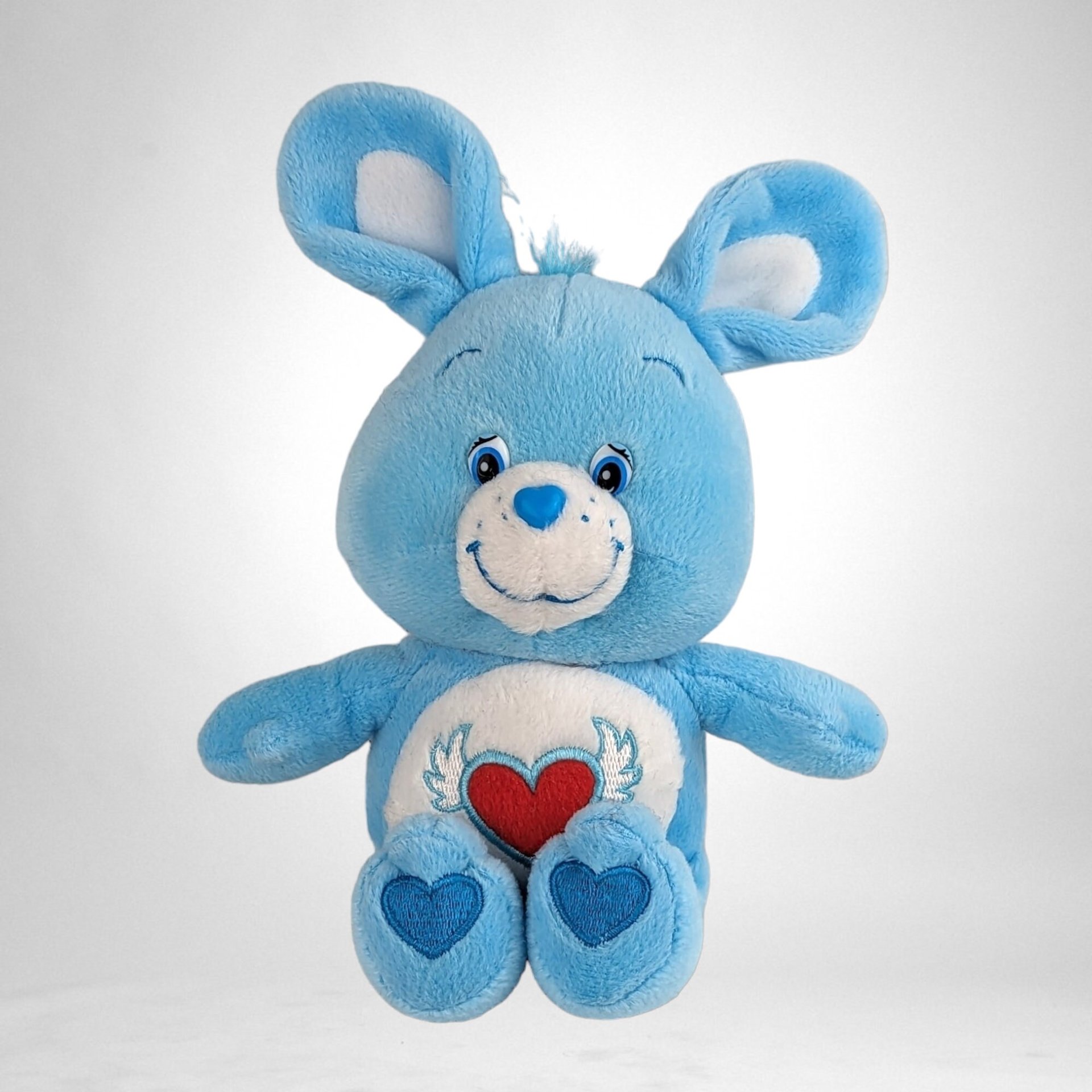 Adorable 2004 Care Bear Cousins Swift Heart Rabbit 9" Plush Toy