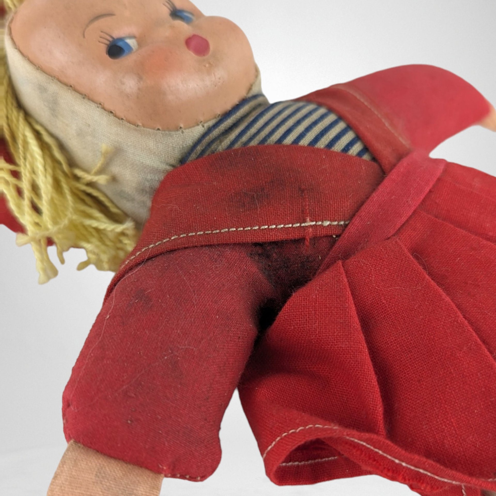 Fair Condition 1920s Sawdust Sailor Girl Doll