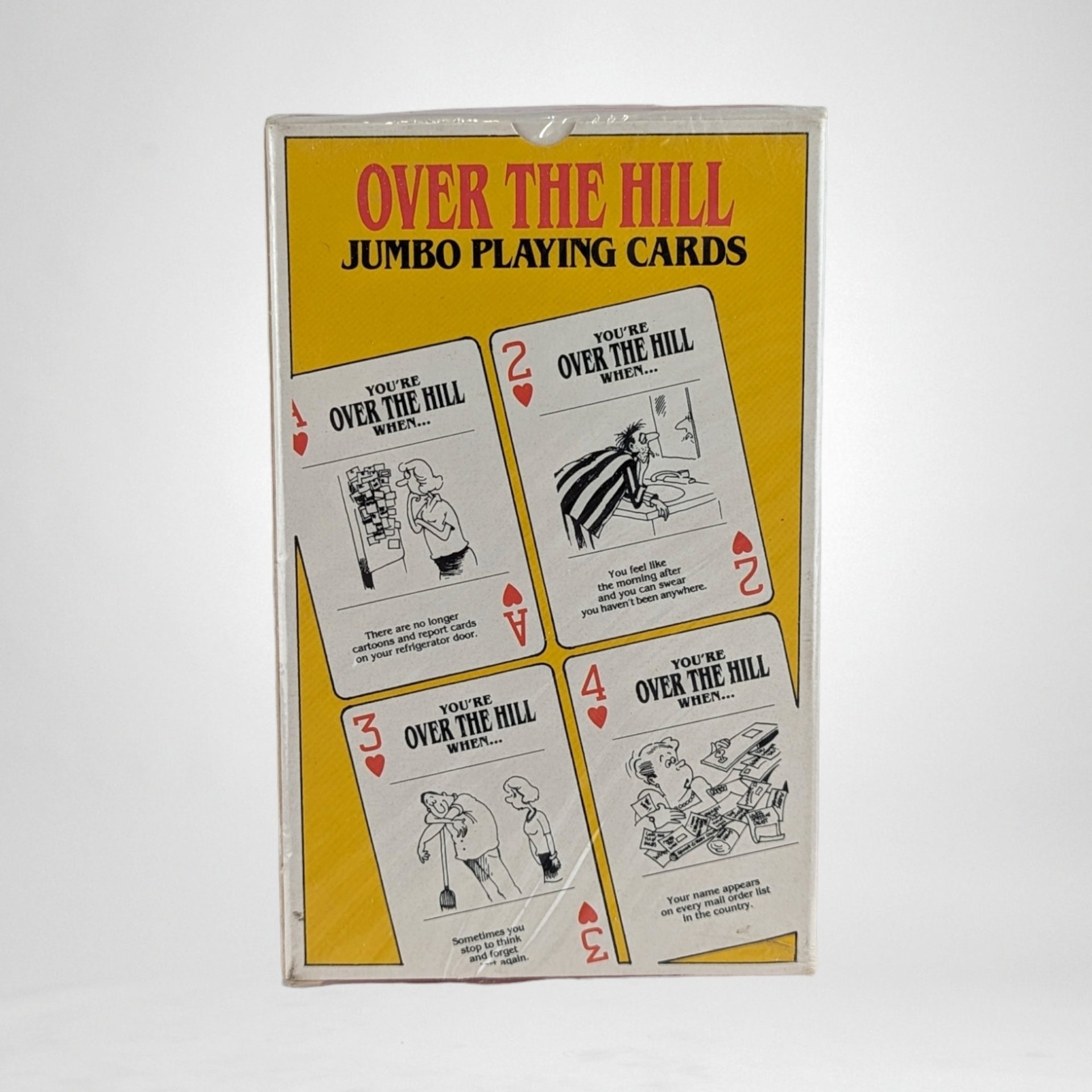 1988 Over the Hill Jumbo Playing Cards, New in Package