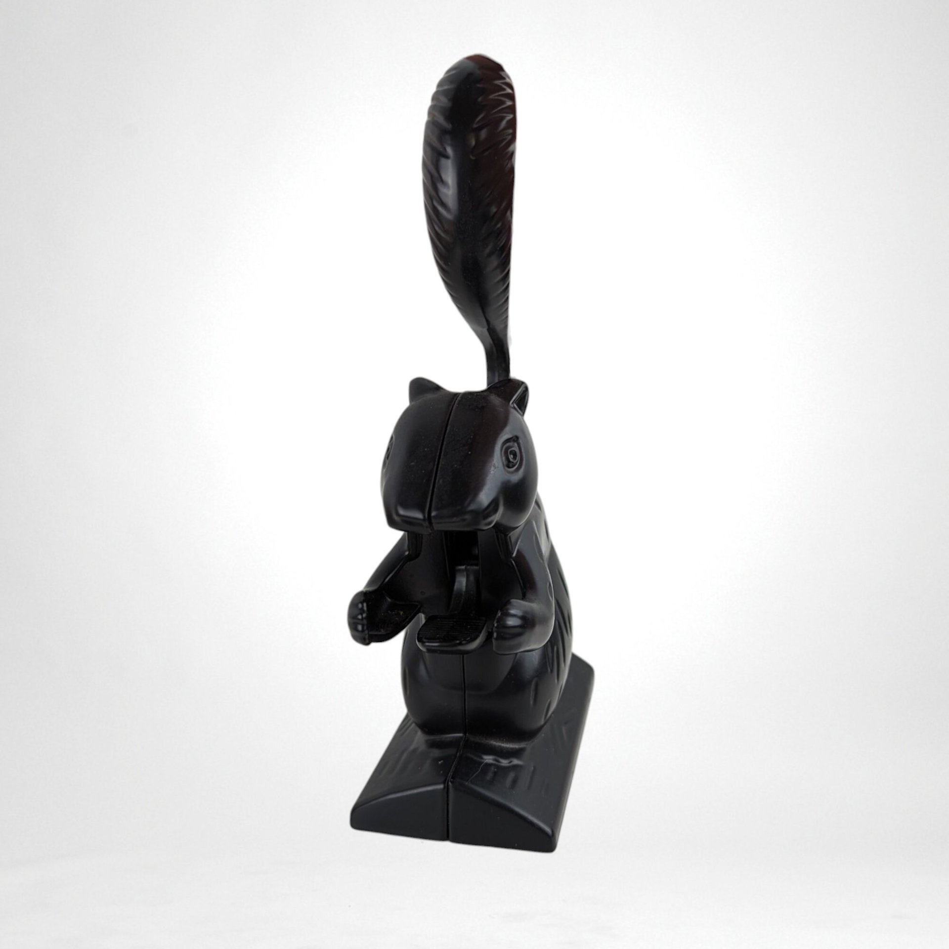 Collectible Nutcracker | Vintage Squirrel | Black Metal | Kitchen Decor