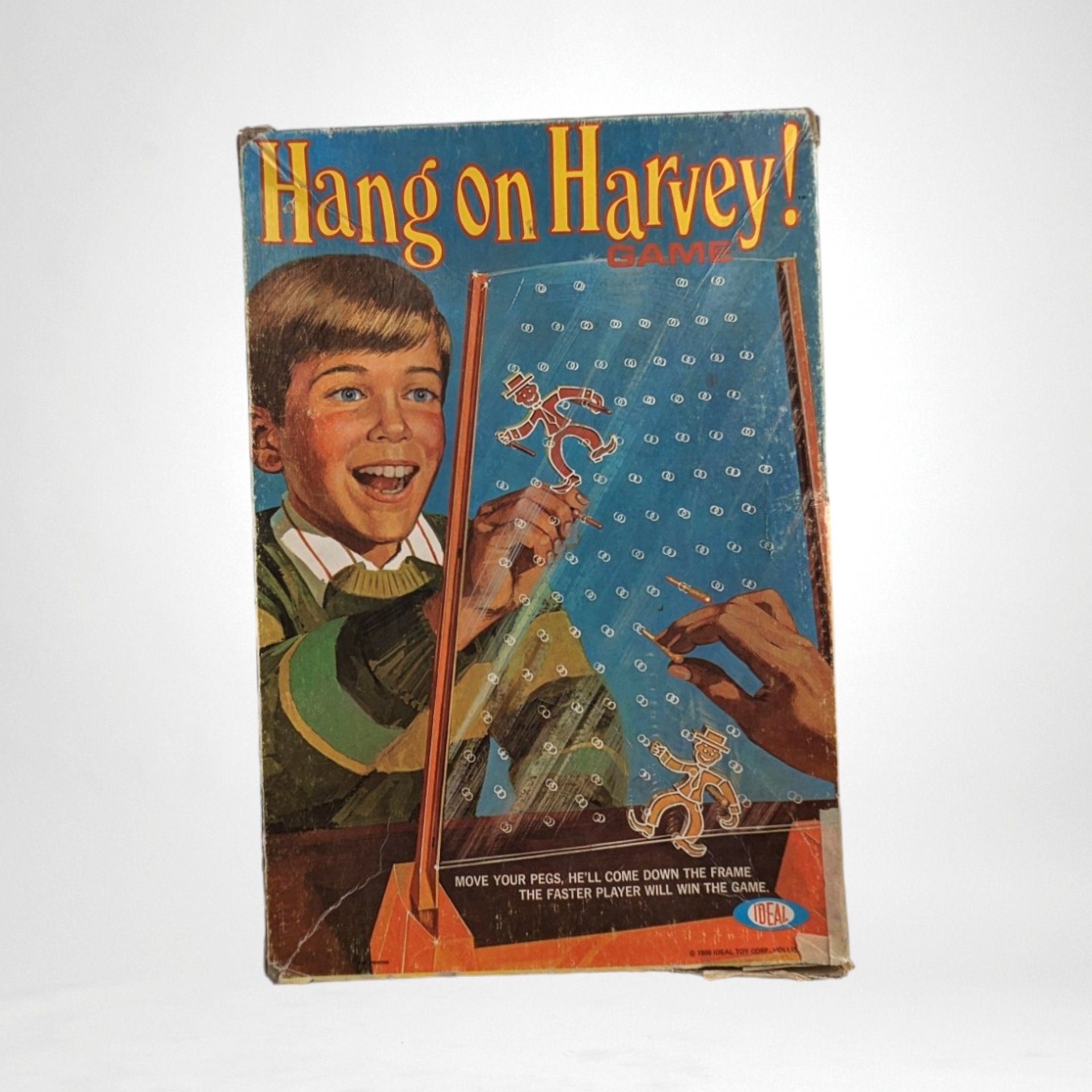 1969 Ideal Hang On Harvey Game, Missing a Couple of Pegs