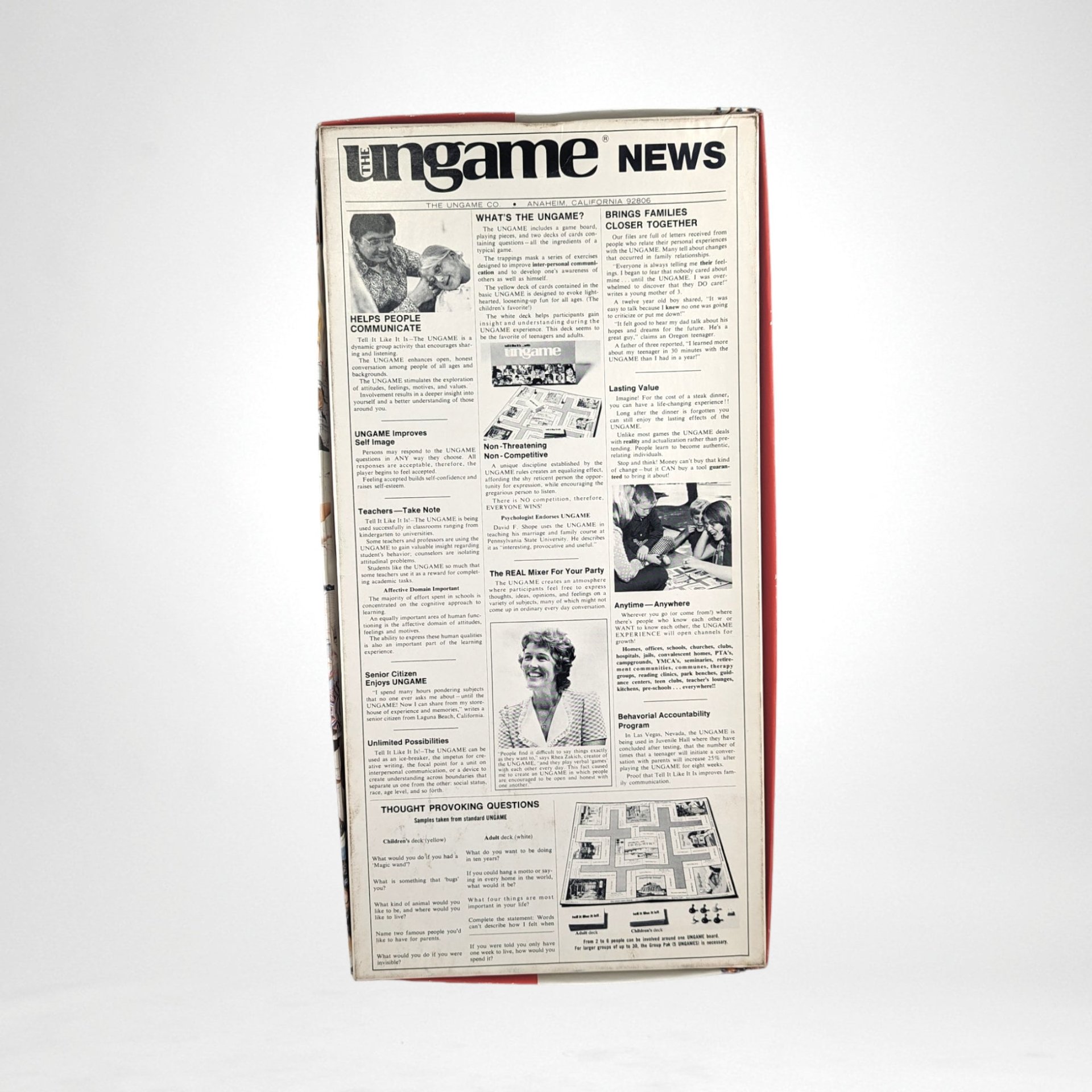 Vintage 1975 Game | The Ungame: Christian Version | Spiritual Development
