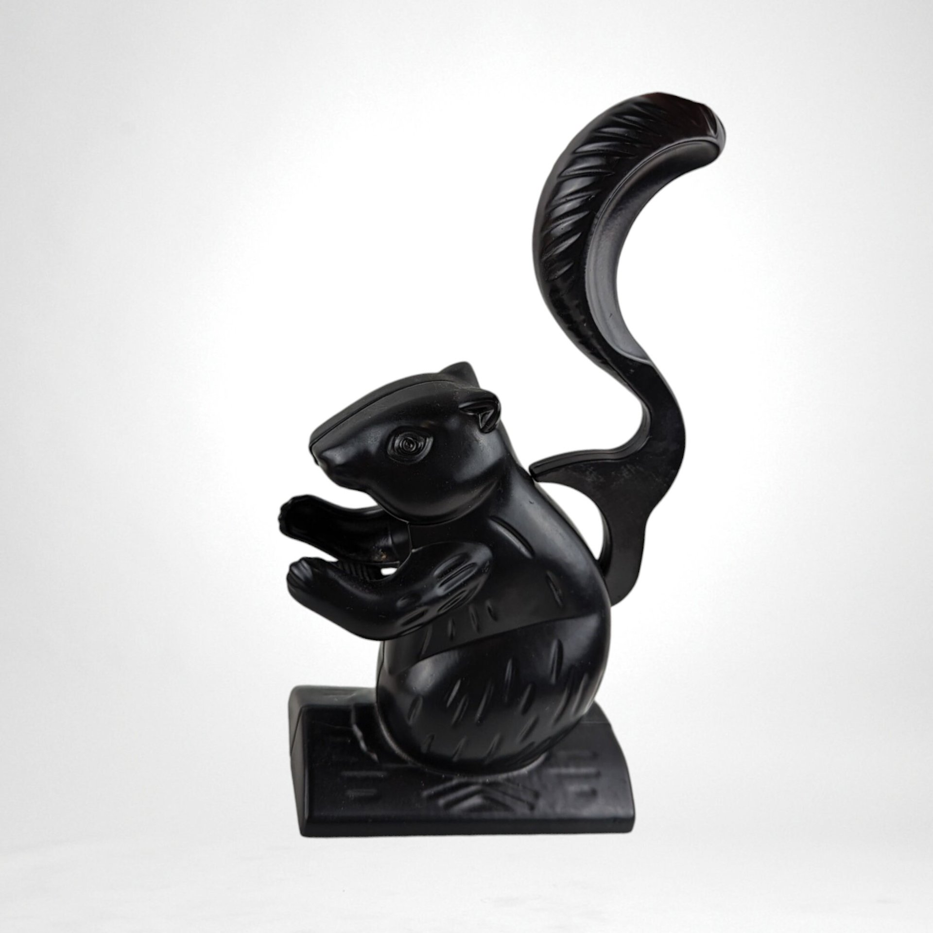 Collectible Nutcracker | Vintage Squirrel | Black Metal | Kitchen Decor