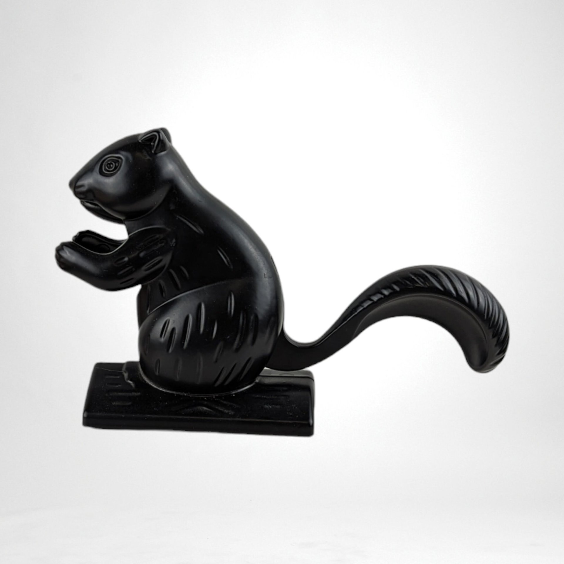 Collectible Nutcracker | Vintage Squirrel | Black Metal | Kitchen Decor