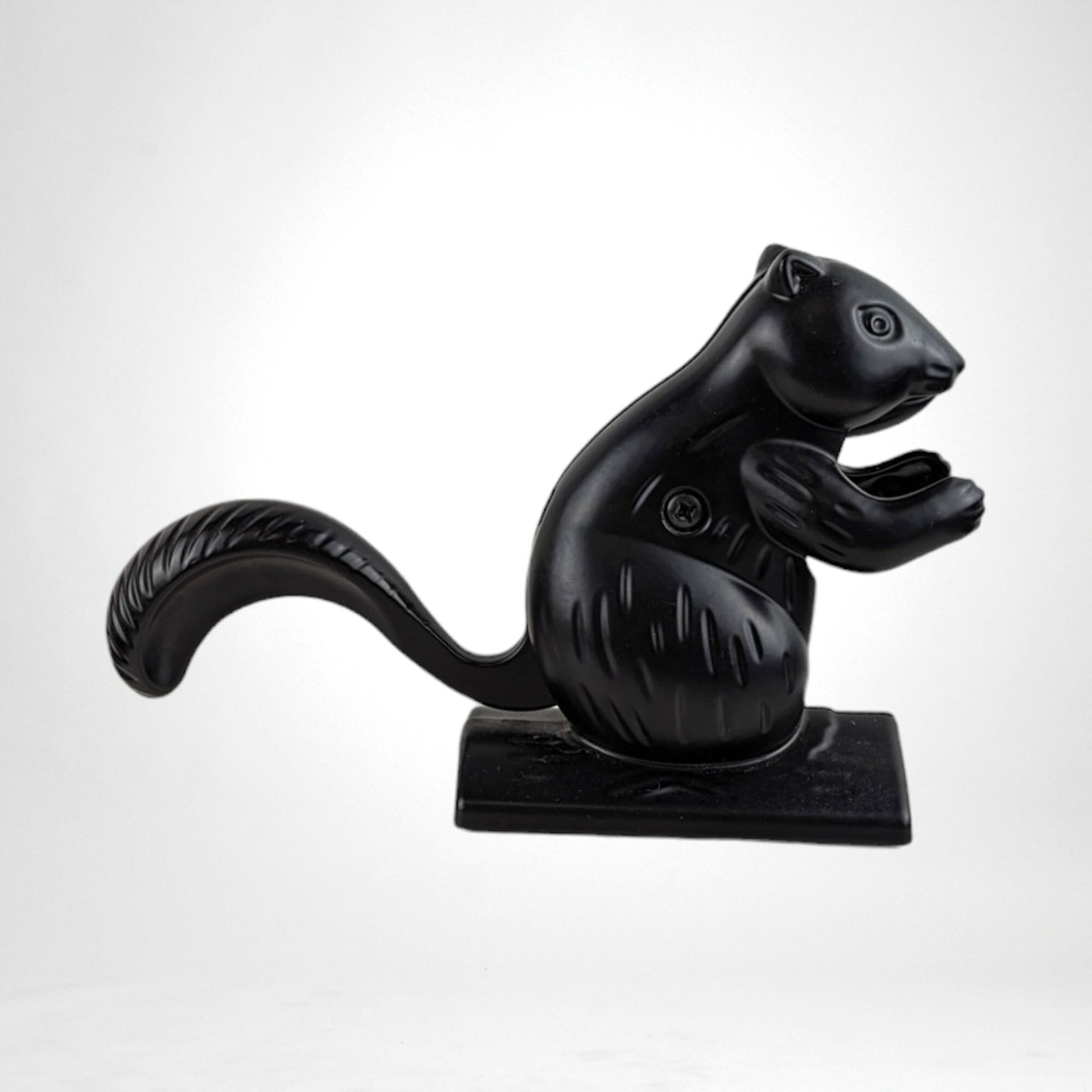 Collectible Nutcracker | Vintage Squirrel | Black Metal | Kitchen Decor