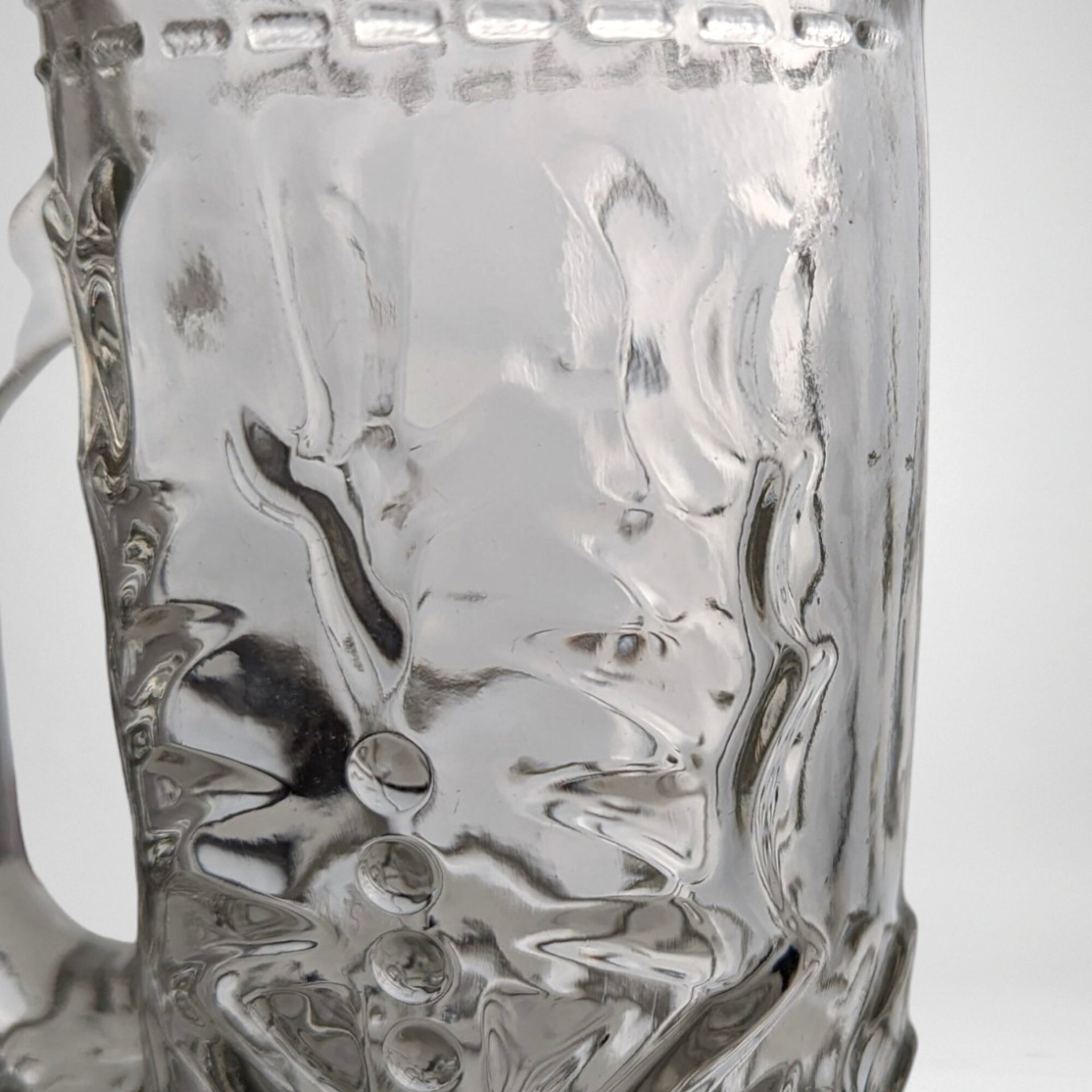 Vintage Clear Glass Cowboy Boot Stein | Western Decor | Unique Drinking Glass | Barware