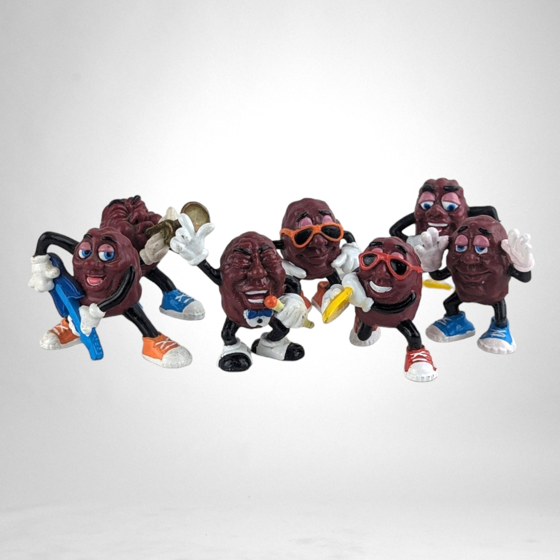 Set of 6 Vintage California Raison Figures