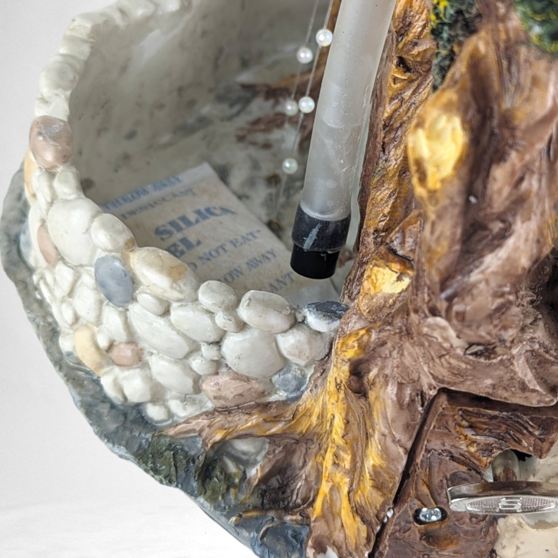 Vintage Tabletop Fountain | Musical Tea Party Scene | Collector's Item