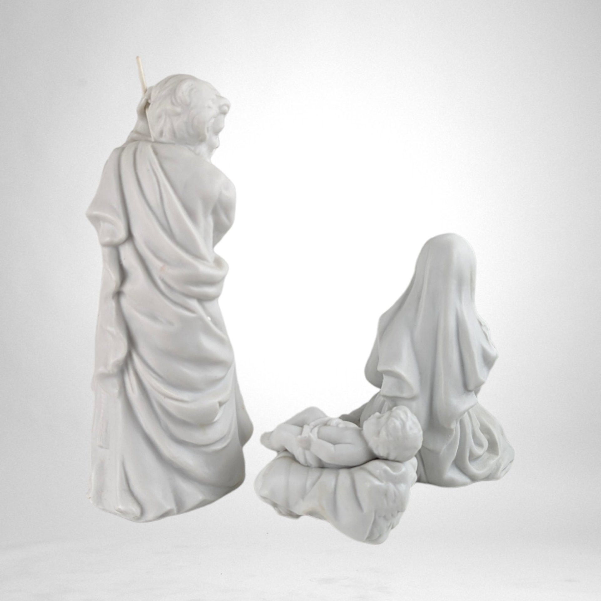 Vintage 1981 Avon Nativity Figures | Joseph, Mary and Baby Jesus | White Porcelain Nativity Set | Christmas Decor | Collectible Avon