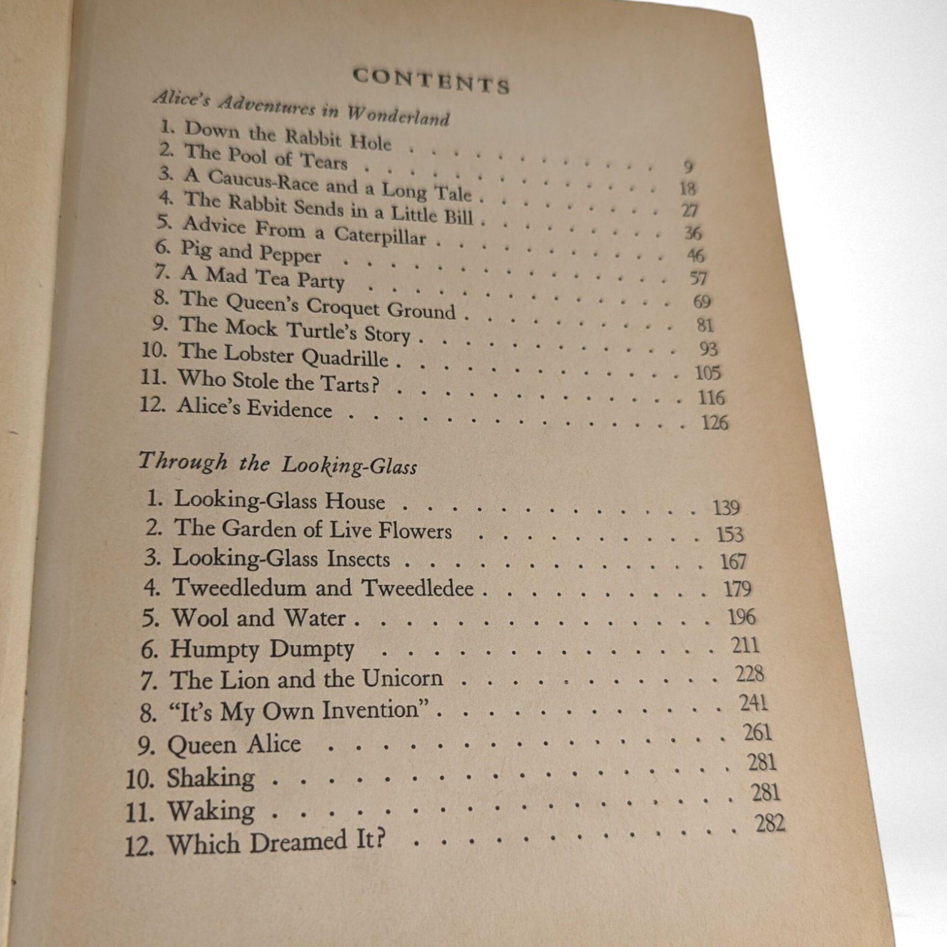 1955 Alice in Wonderland, Lewis Carroll, Hardcover Book