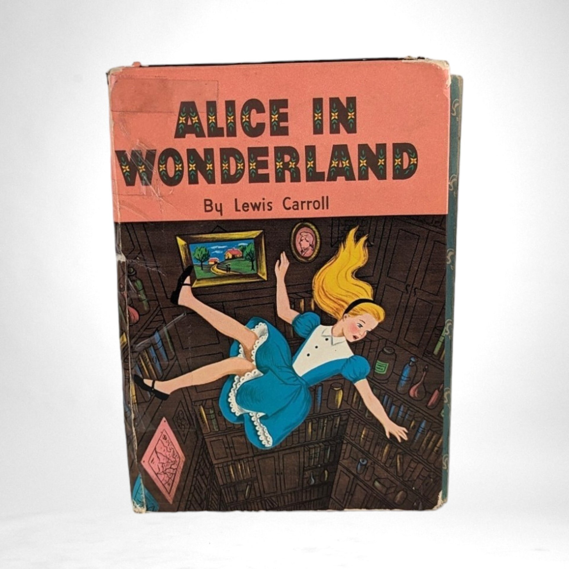 1955 Alice in Wonderland, Lewis Carroll, Hardcover Book