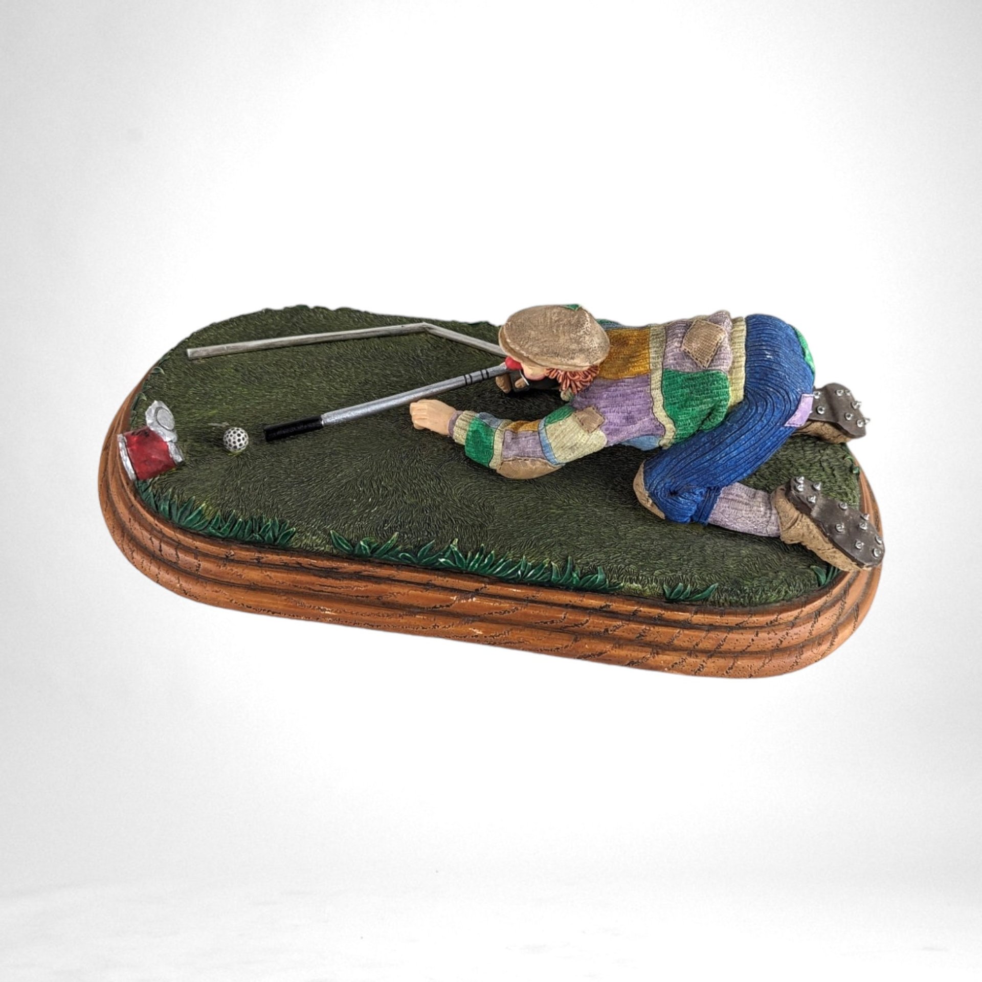 Vintage Emmett Kelly Jr Gold Club "The Putt" Figure
