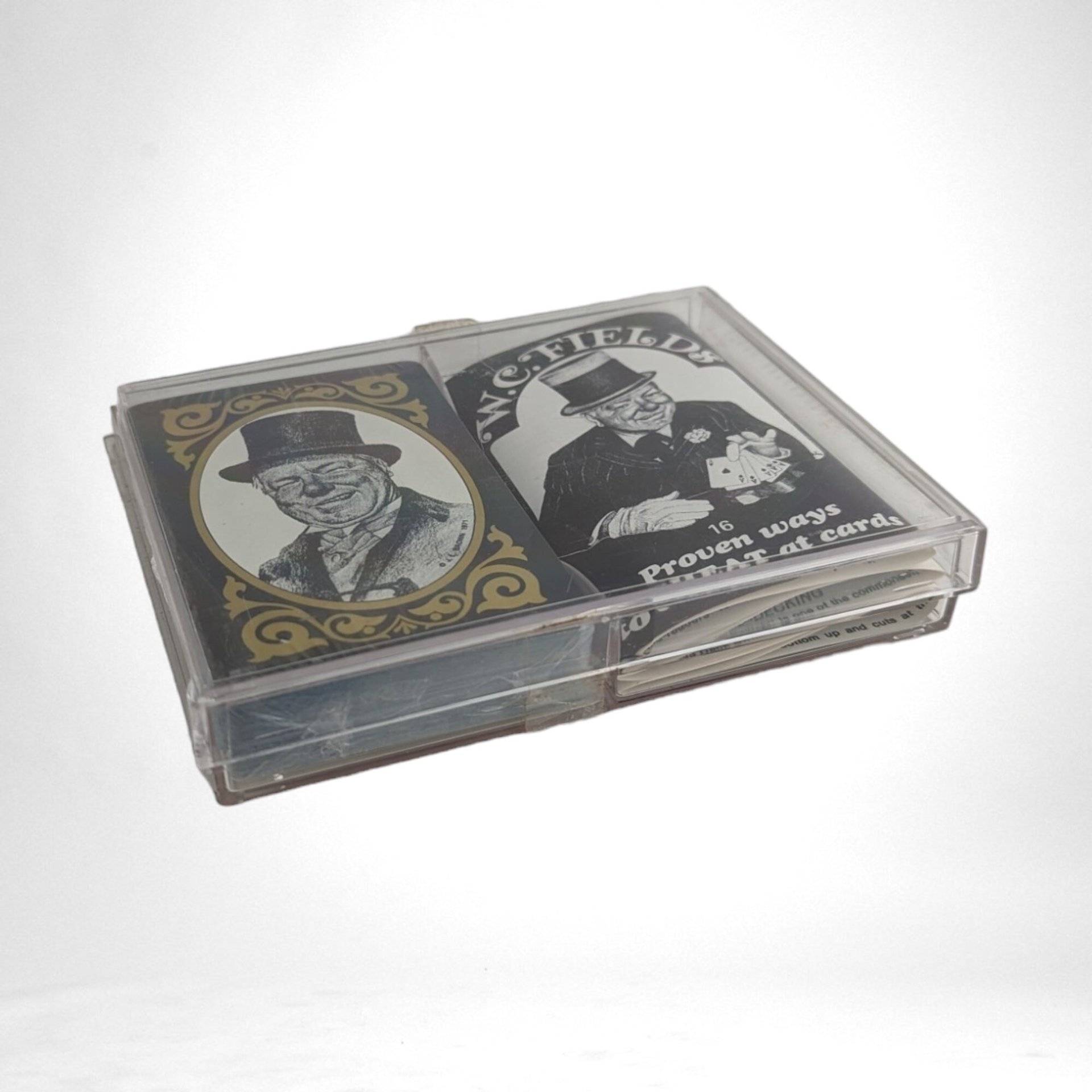 Vintage 1972 W.C. Fields "16 Proven Ways to Cheat Playing Cards" Novelty Deck | Sealed | Fun Gift | Collectible Cards