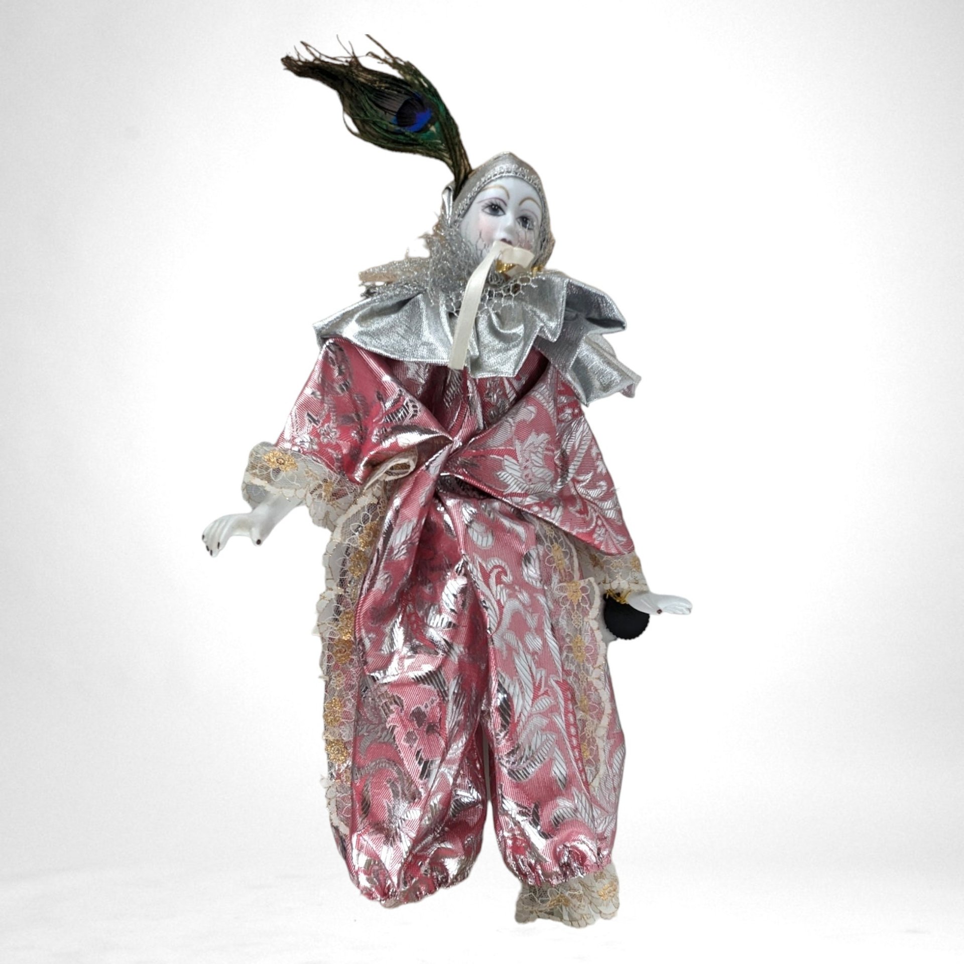 1992 Brinn's Harlequin Doll in Pink