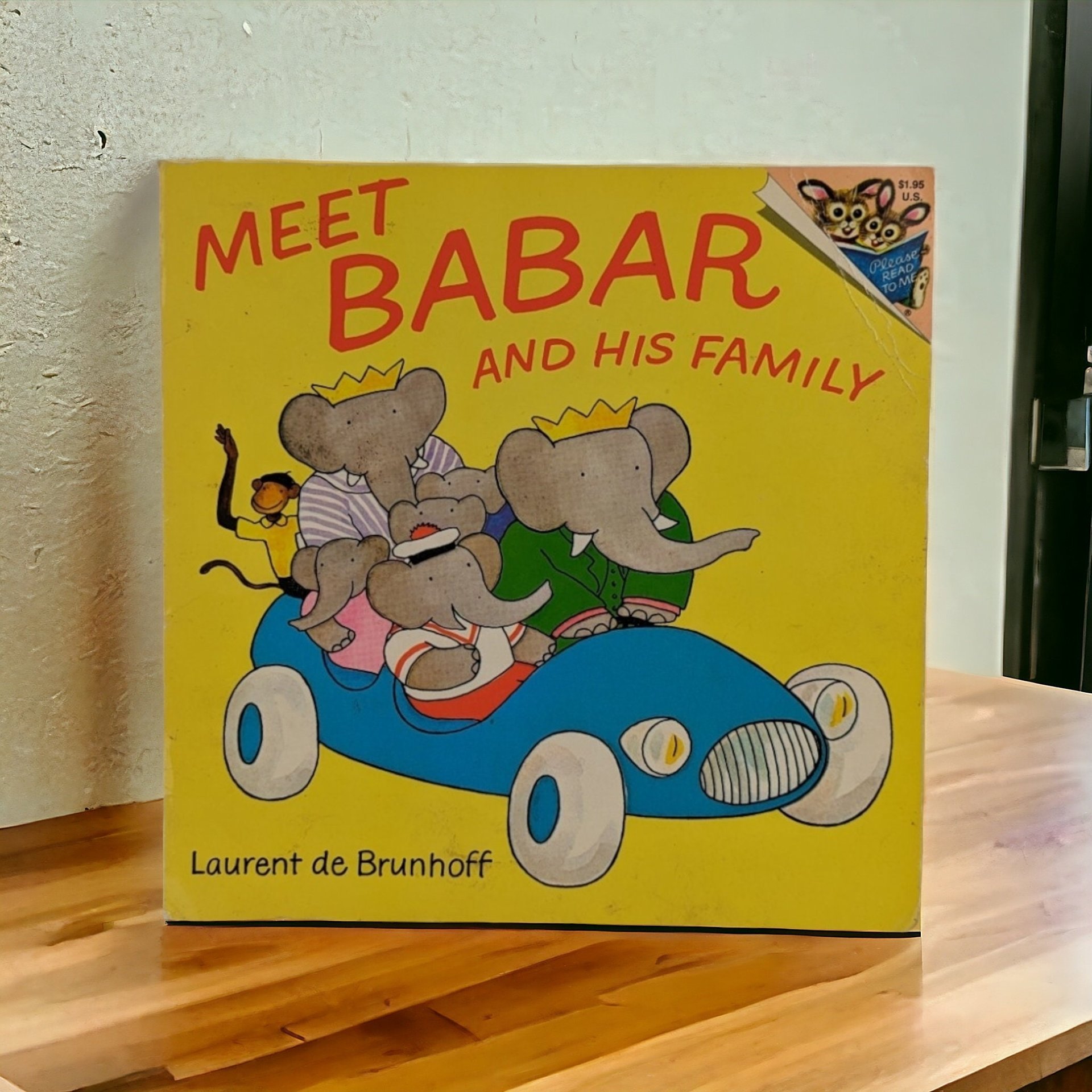 Vintage 1973 "Meet Babar and His Family" Book | Laurent de Brunhoff | Children's Book | Elephant Story