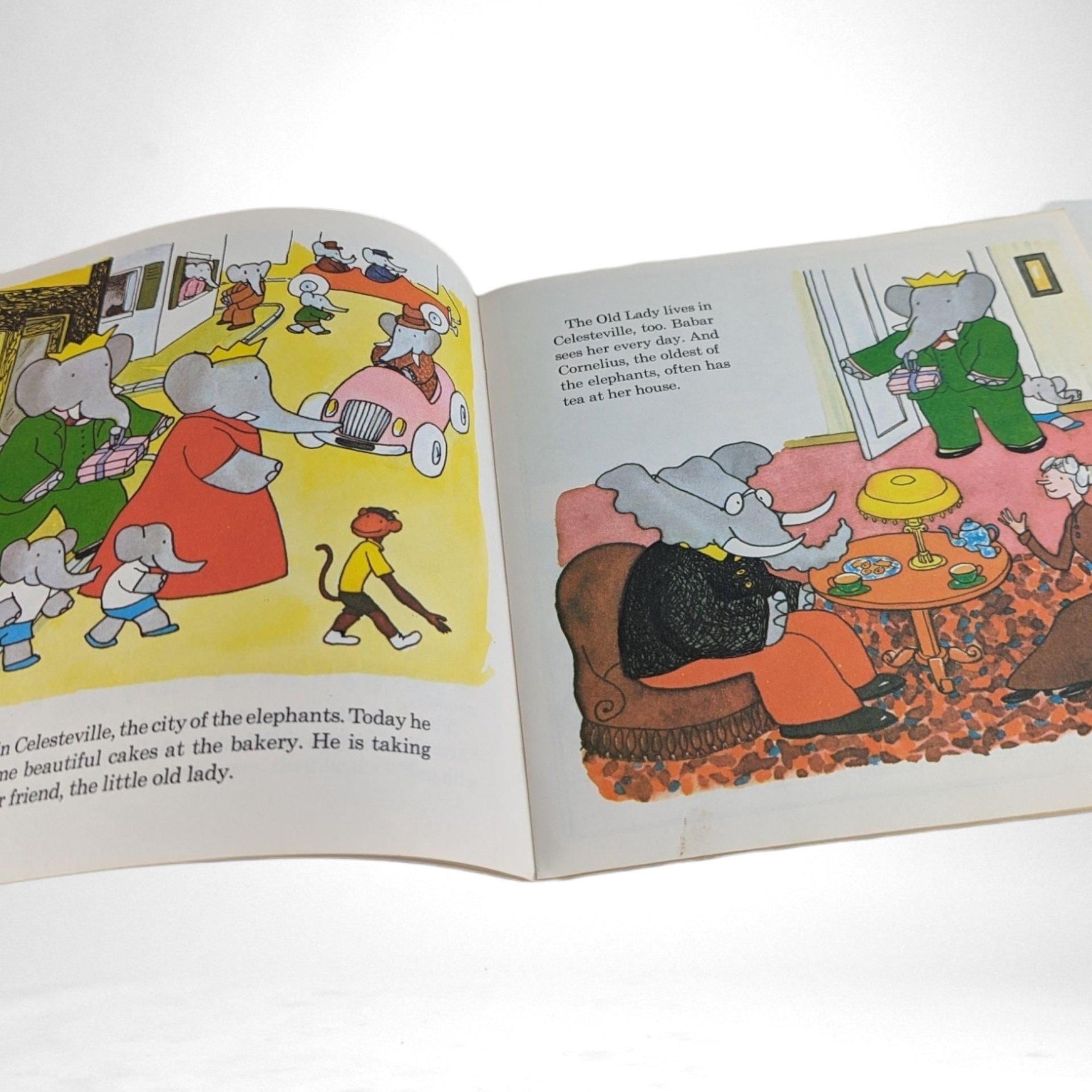 Vintage 1973 "Meet Babar and His Family" Book | Laurent de Brunhoff | Children's Book | Elephant Story
