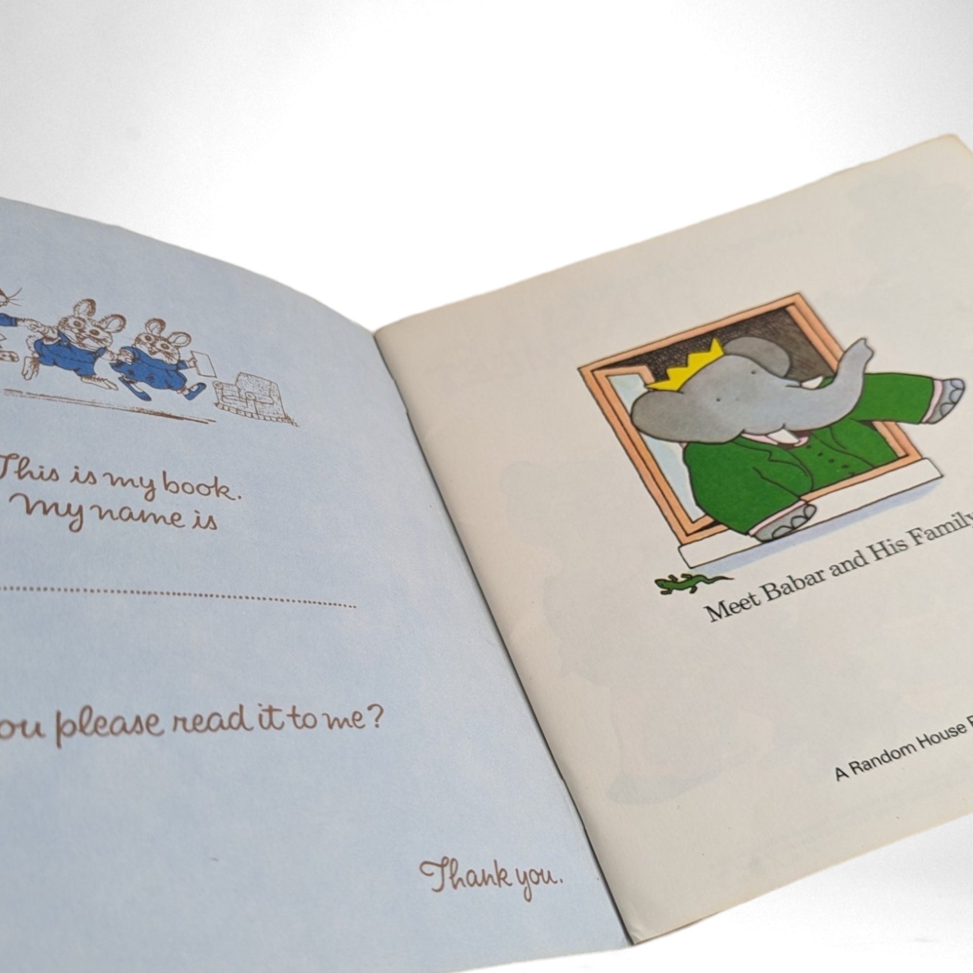 Vintage 1973 "Meet Babar and His Family" Book | Laurent de Brunhoff | Children's Book | Elephant Story