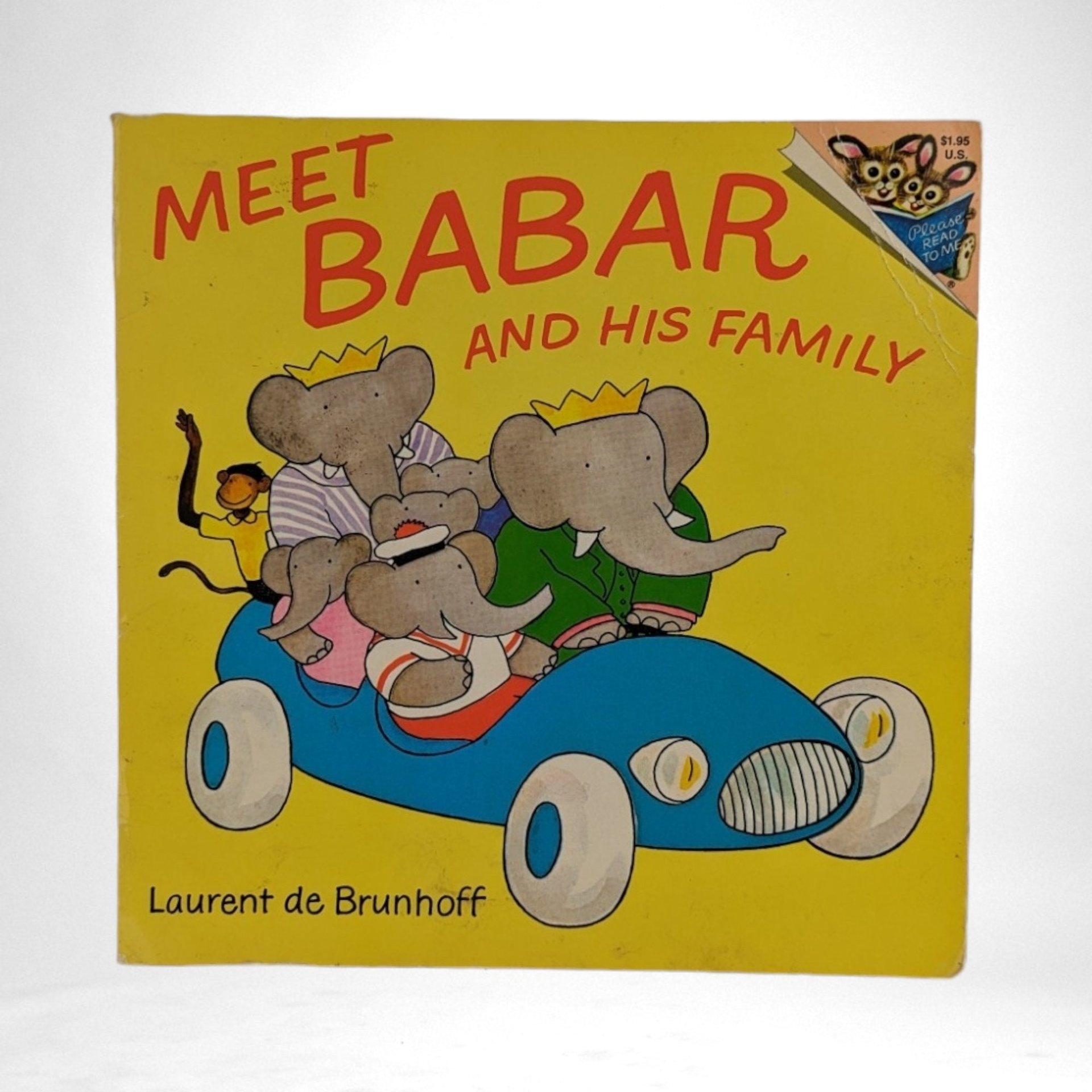 Vintage 1973 "Meet Babar and His Family" Book | Laurent de Brunhoff | Children's Book | Elephant Story
