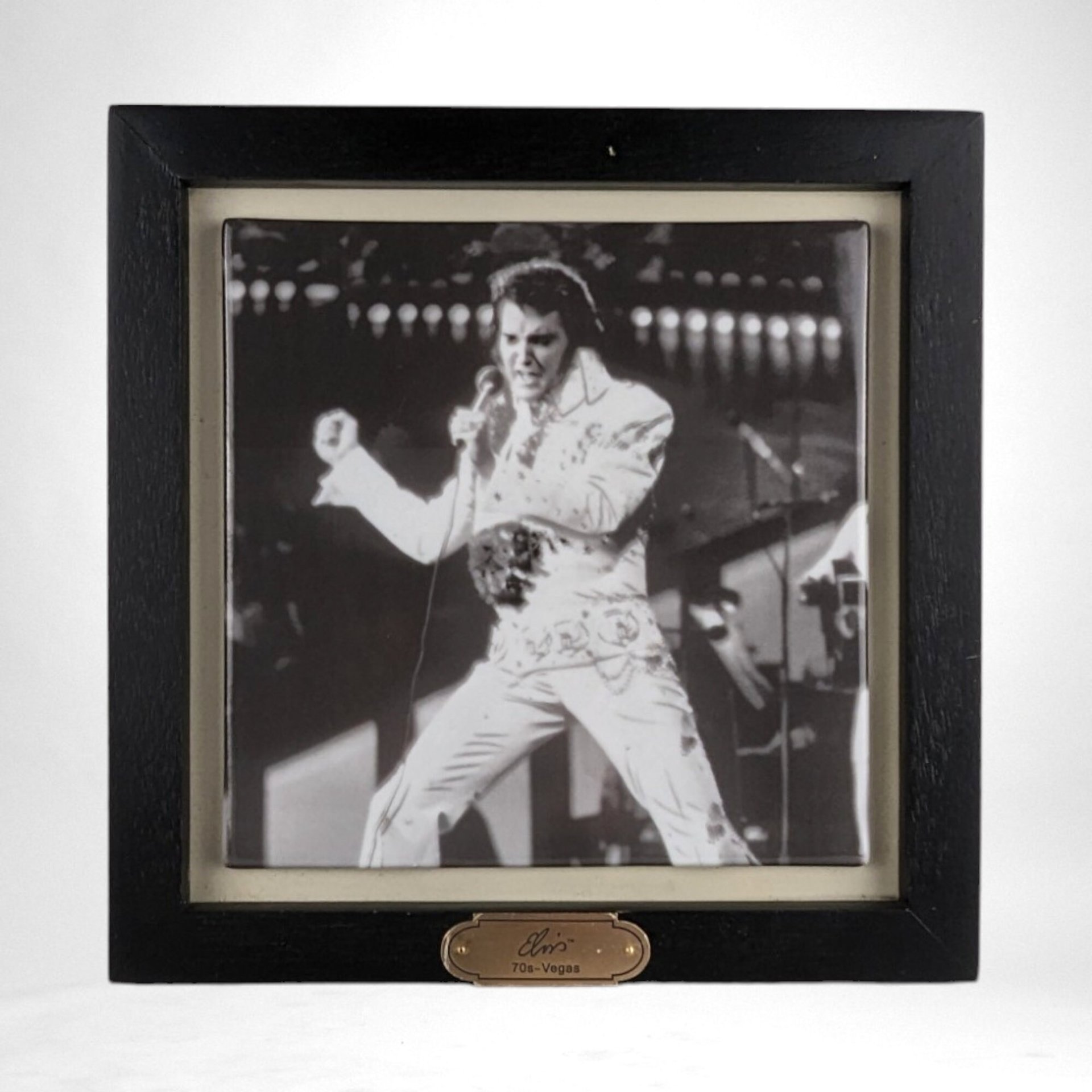 Vintage Royal Doulton Elvis Presley Wall Plaque, "Elvis Vegas", Rock and Roll Memorabilia, Music Decor, Gift for Elvis Fan