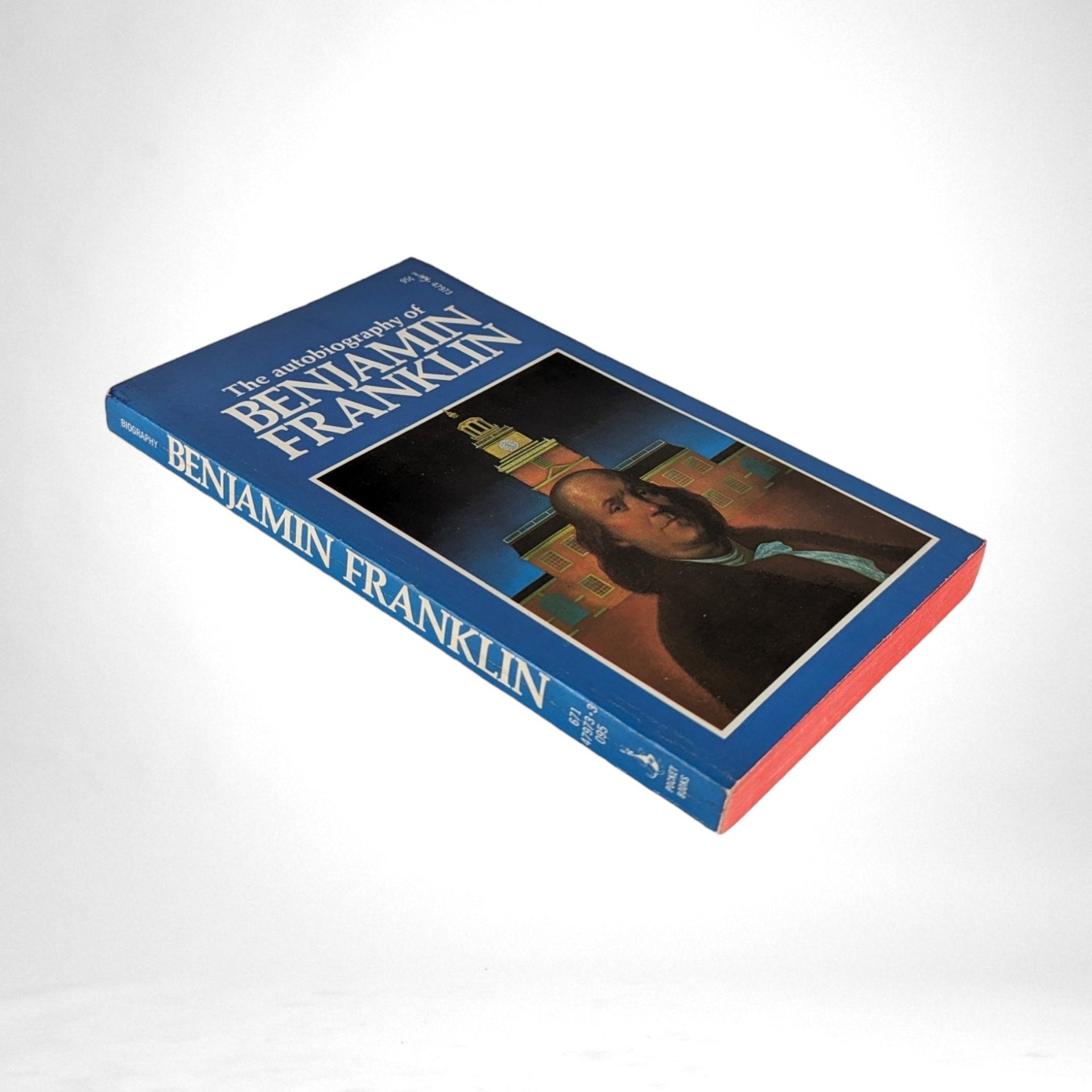Vintage 1975 Benjamin Franklin Autobiography, Softcover, 36th Printing, Washington Square Press