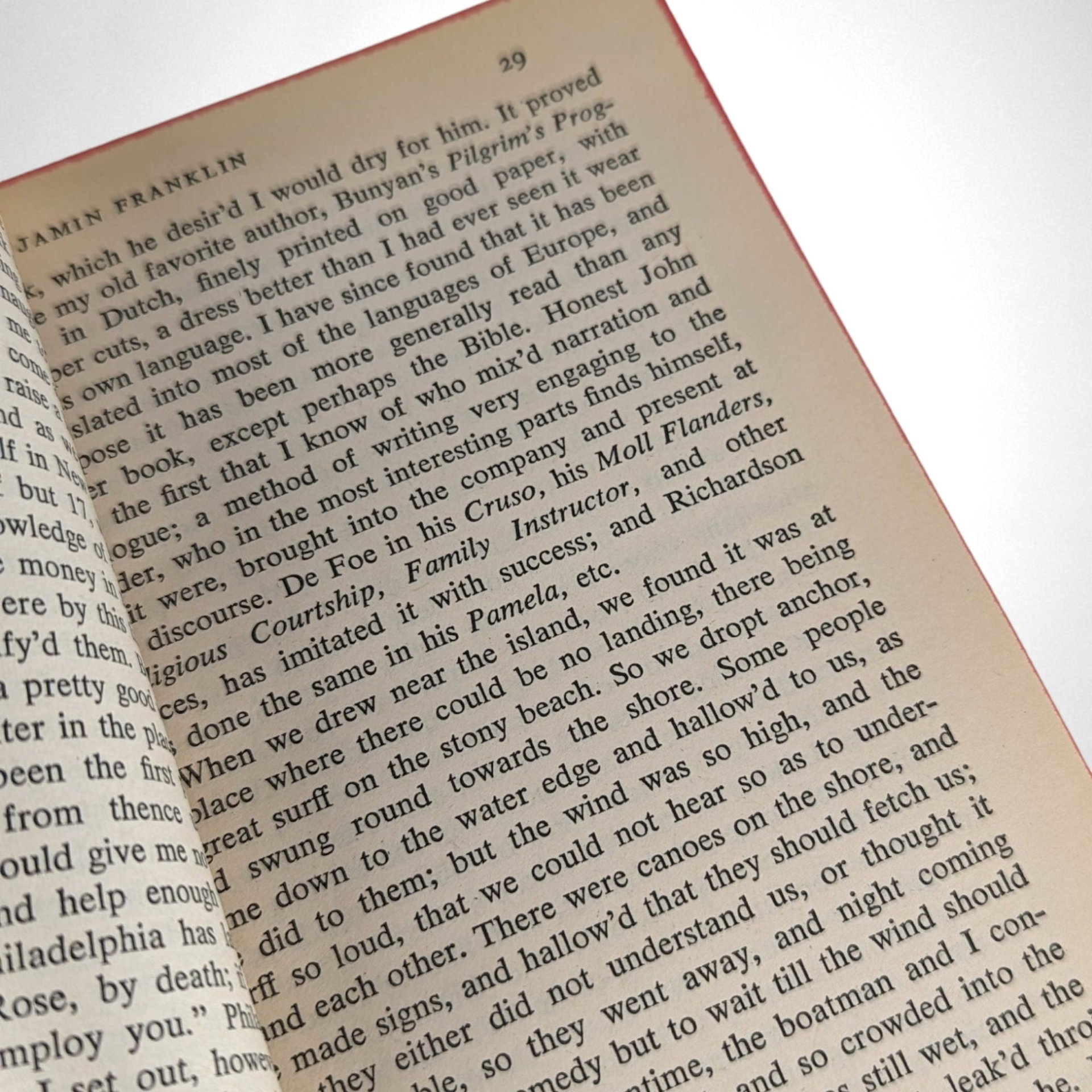 Vintage 1975 Benjamin Franklin Autobiography, Softcover, 36th Printing, Washington Square Press