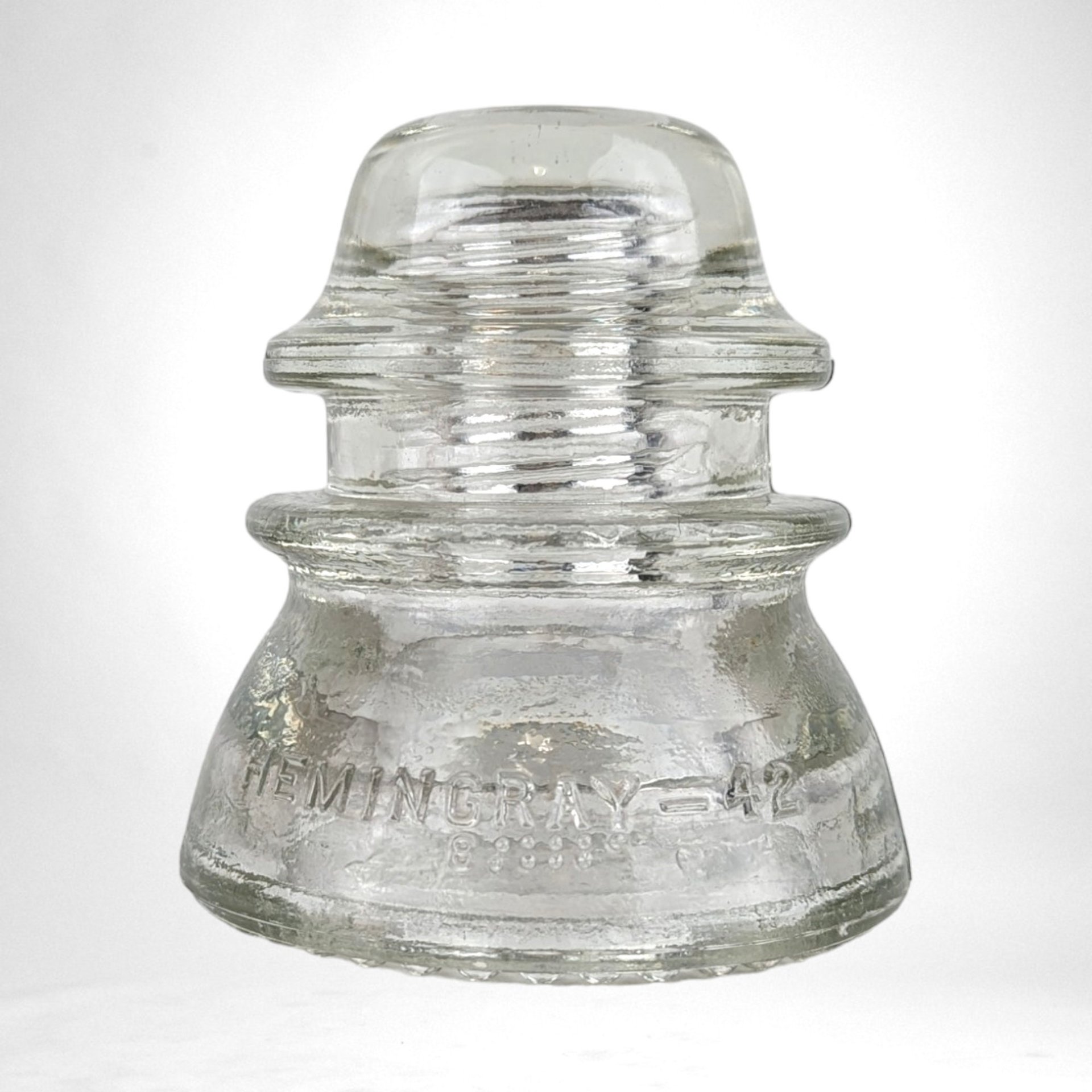 Vintage Hemmingray 42 Clear Insulator