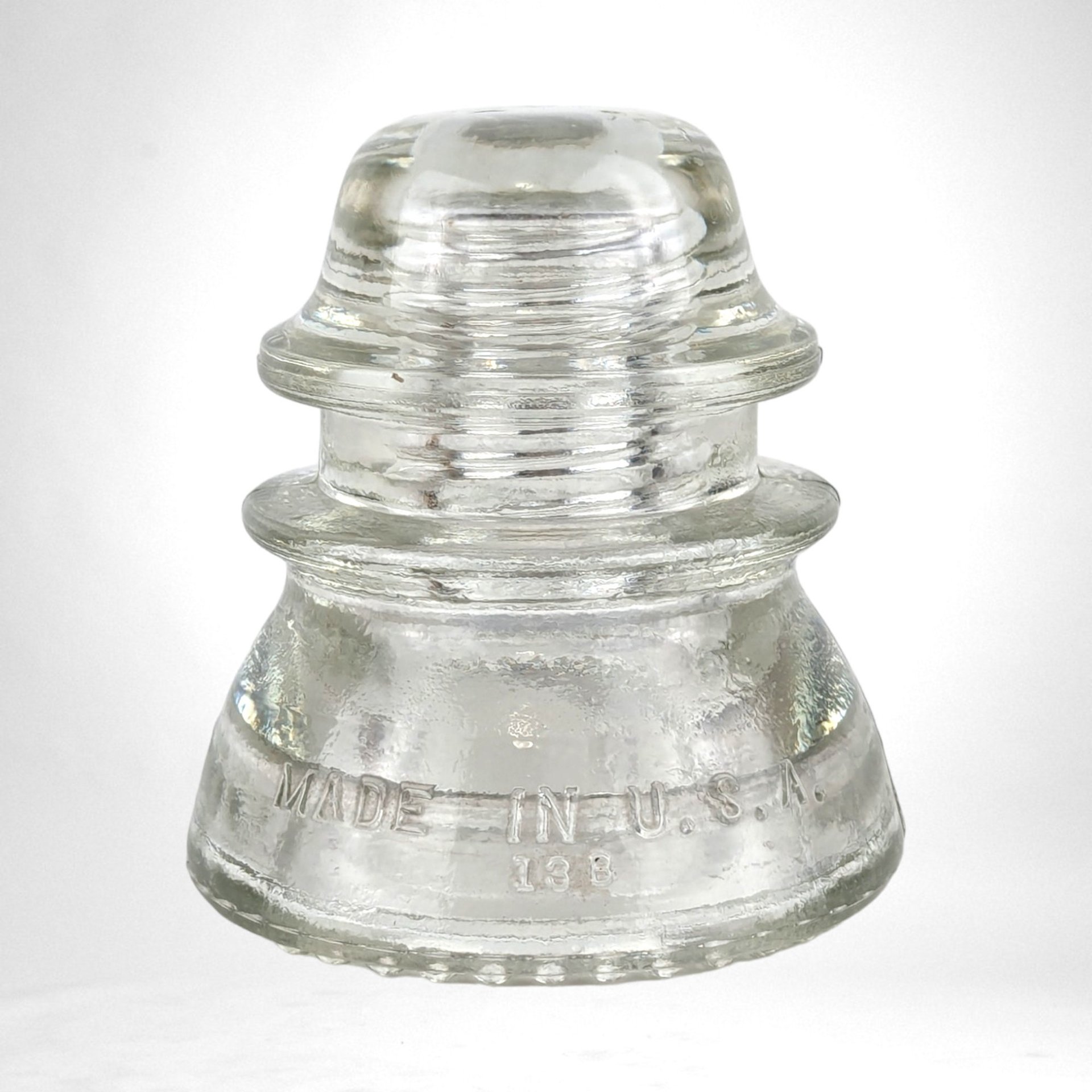 Vintage Hemmingray 42 Clear Insulator