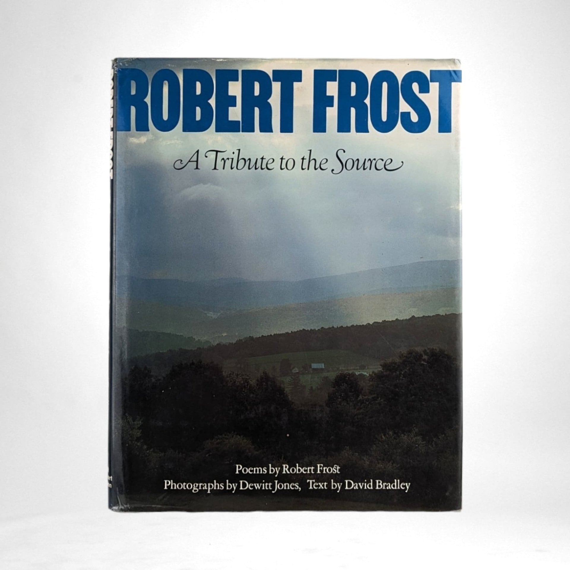 1979 Robert Frost A Tribute to the Source Hardcover Book | Vintage Coffee Table Book with Poems by Robert Frost | Gift for Poetry Lover
