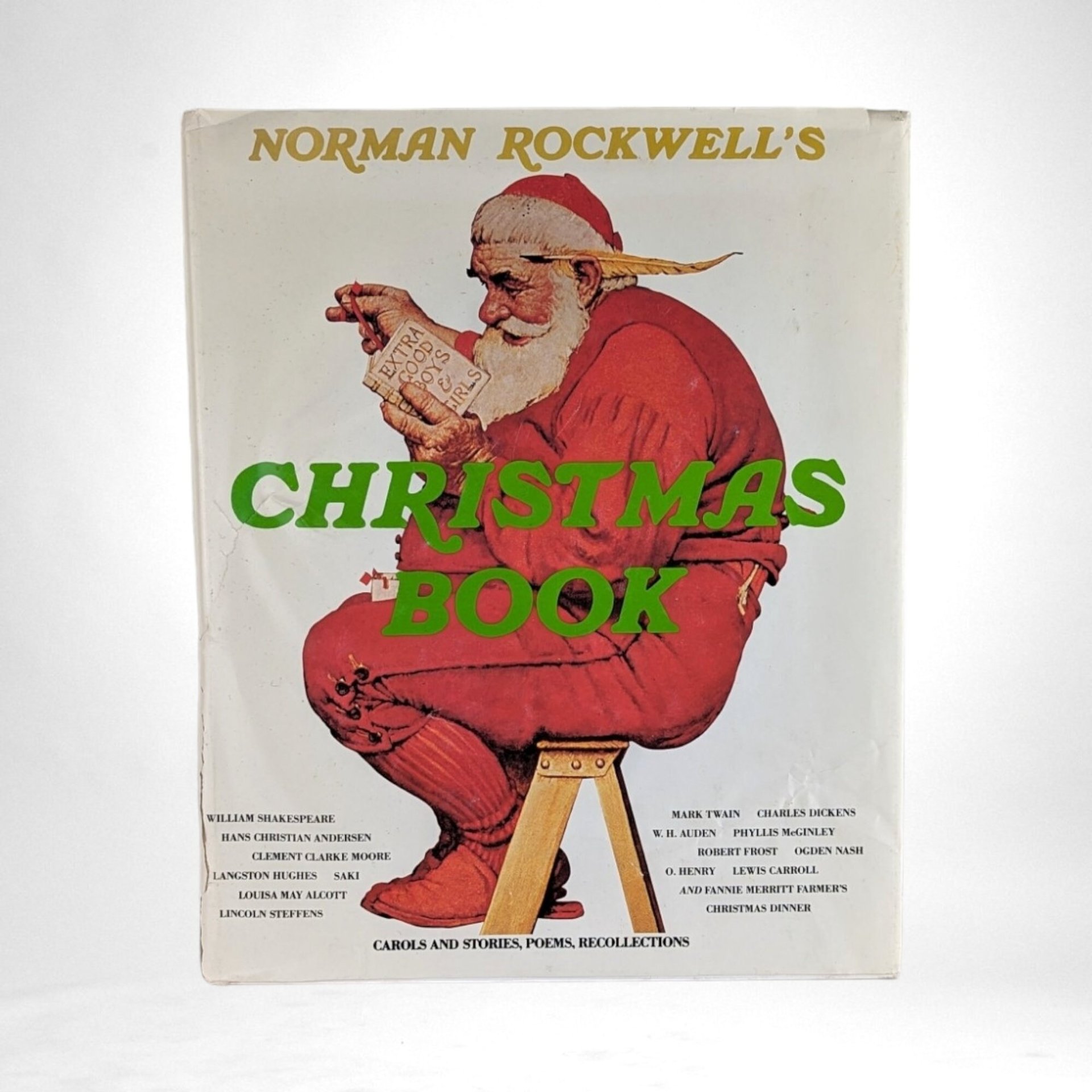 Vintage 1977 Norman Rockwell's Christmas Book | Hardcover | Perfect Gift for Art & Nostalgia Lovers