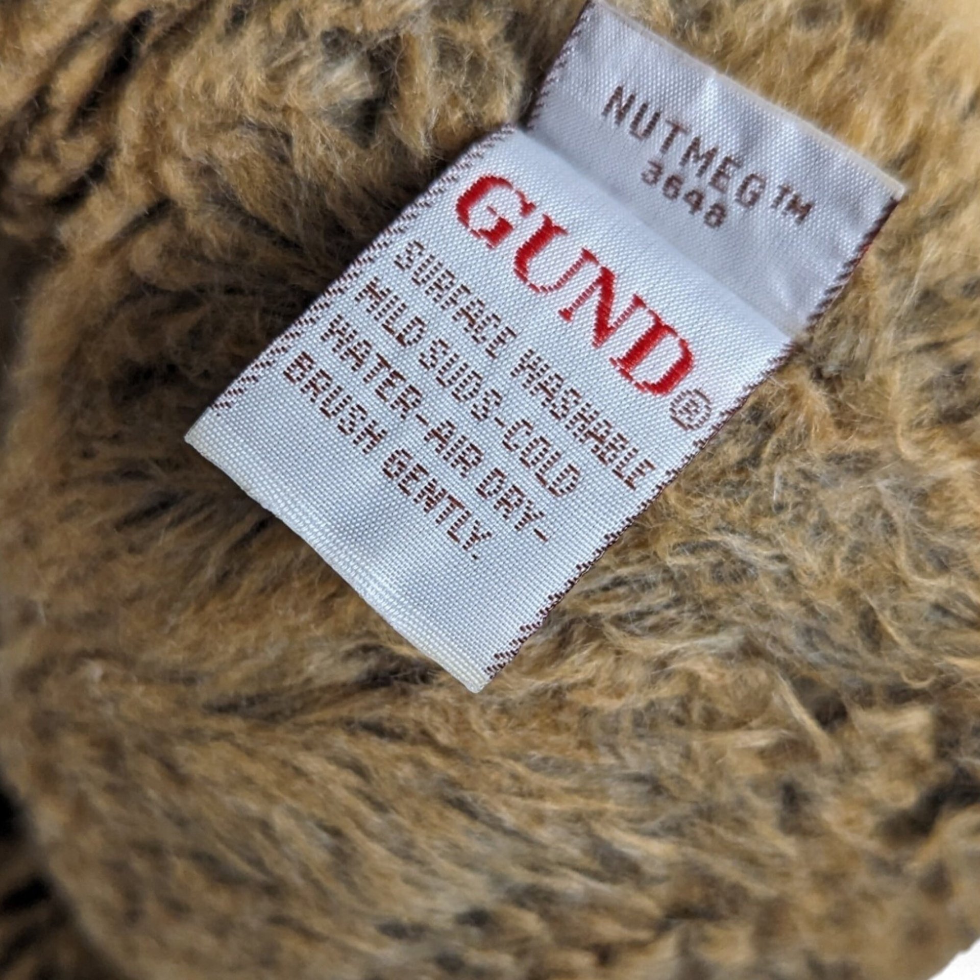 Vintage Gund Nutmeg Plush Rabbit, 10-inch Stuffed Animal, Collectible Toy, Brown Bunny Rabbit, Gift for Kids