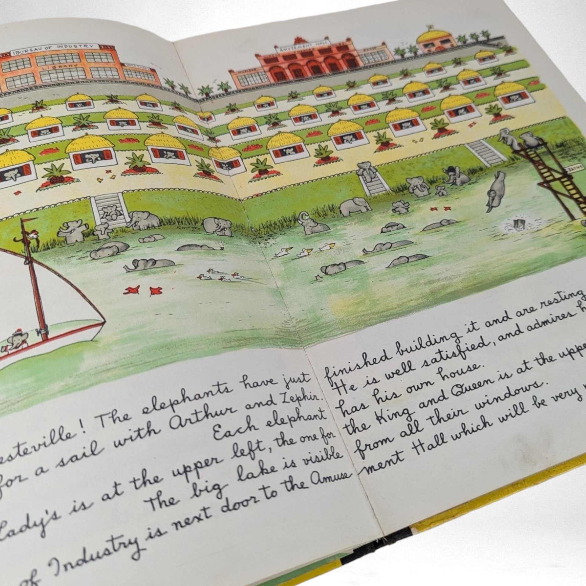 1935 Babar The King by Jean de Brunhoff | Vintage Children's Book | Illustrated Hardcover | Classic Children's Literature